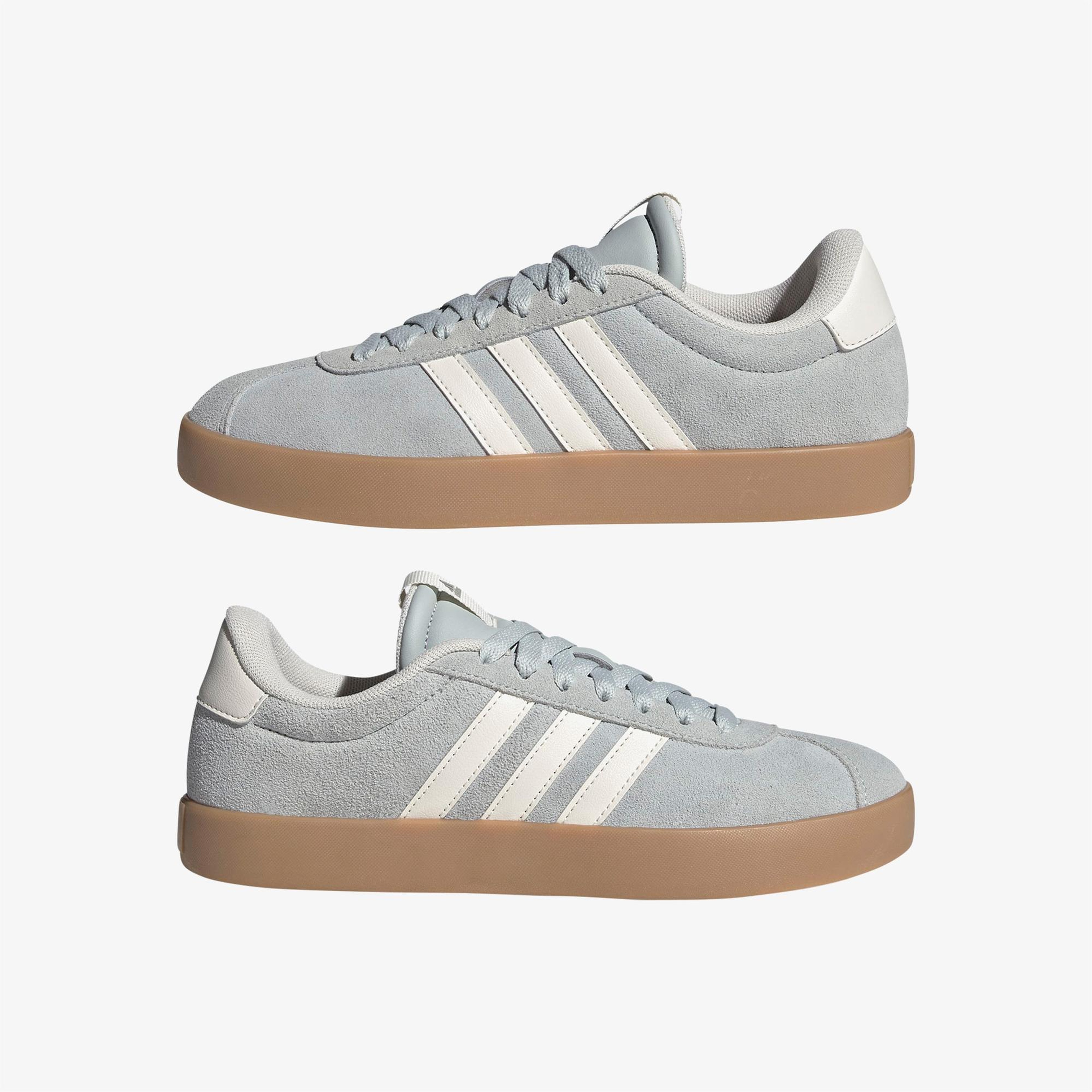 adidas Vl Court 3.0 Kadın Gri Spor Ayakkabı