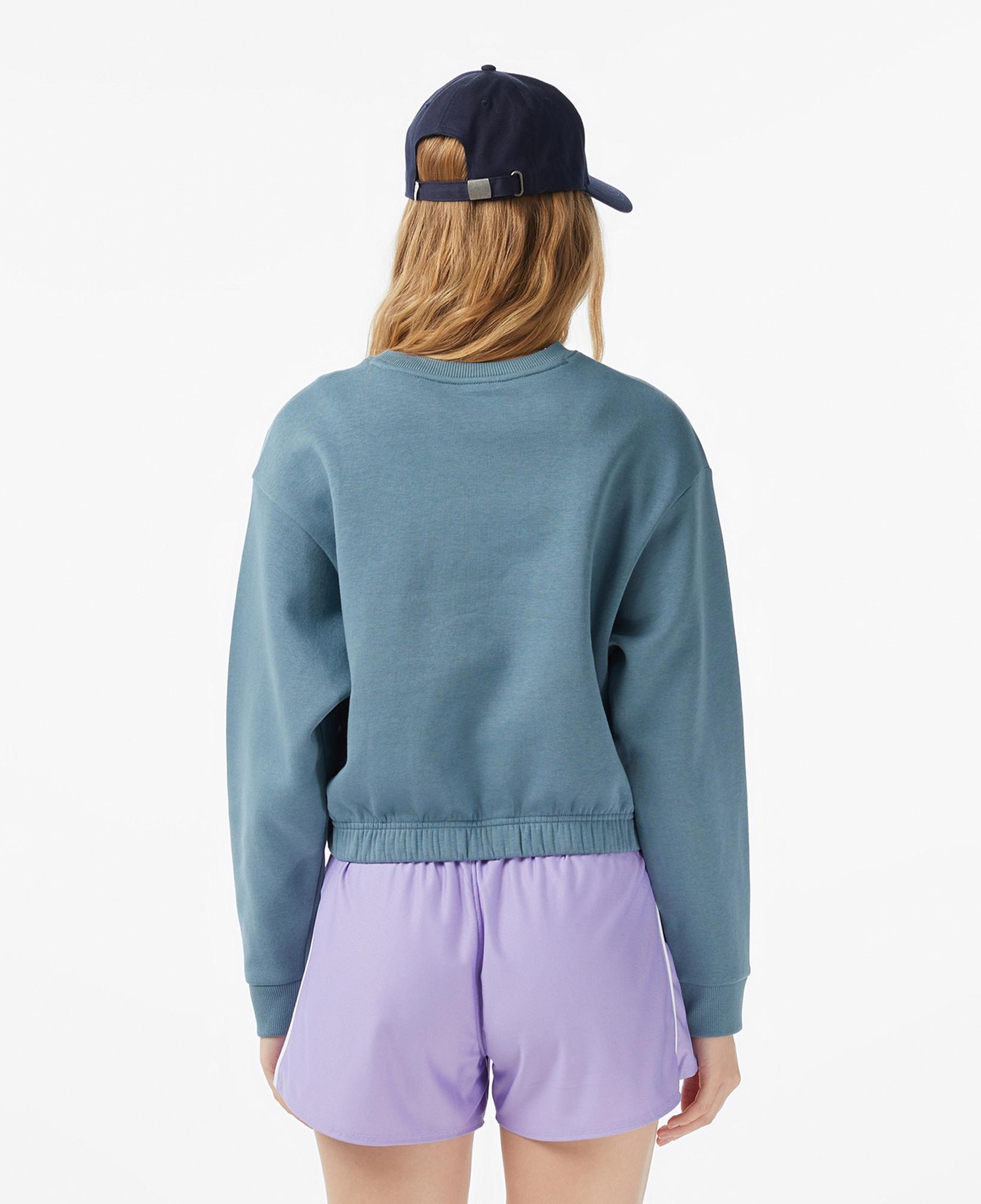 Under Armour Rial Fleece Piped Crew Kadın Mavi Sweatshirt