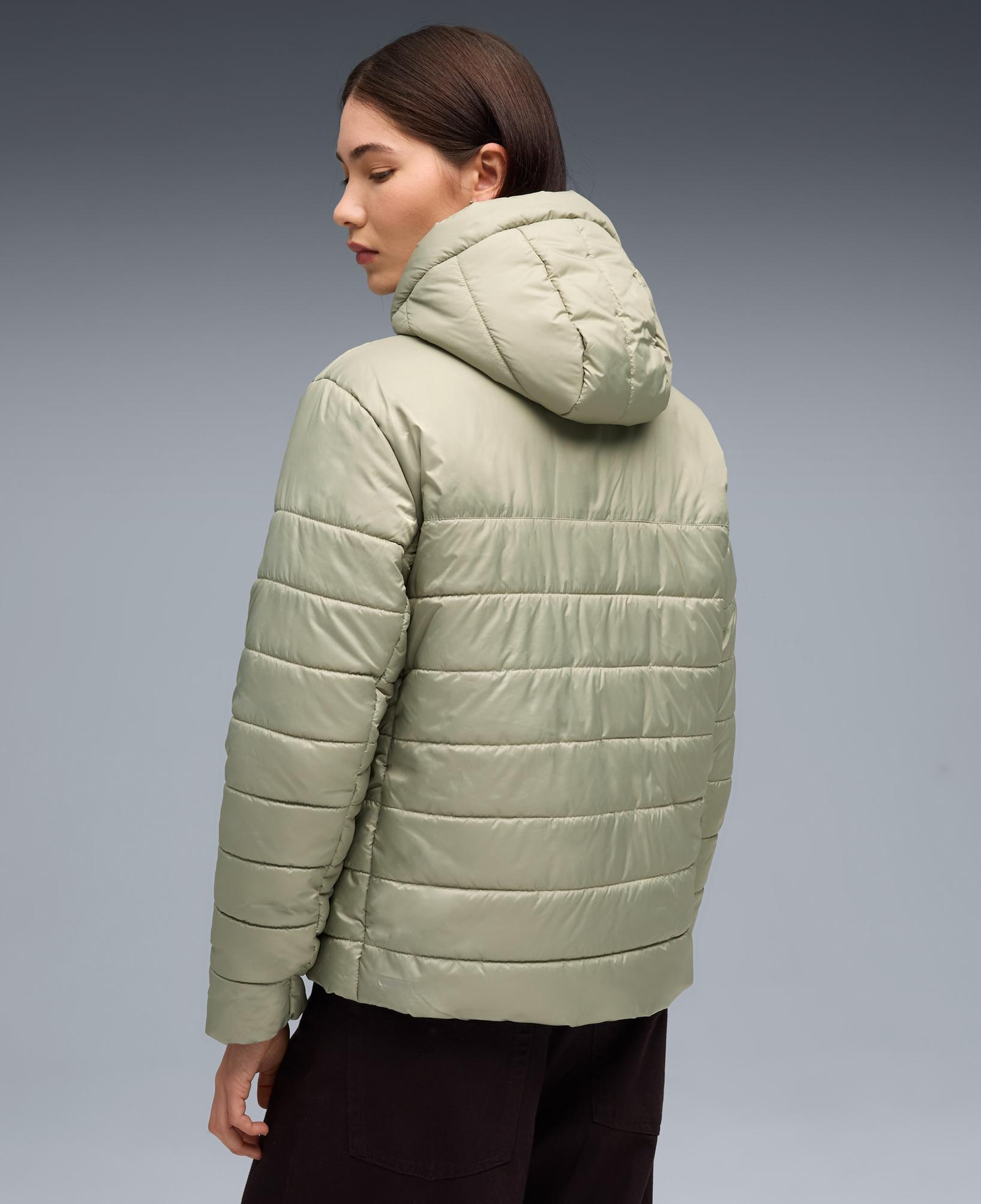 Puma Ess Hooded Padded Kadın Yeşil Mont