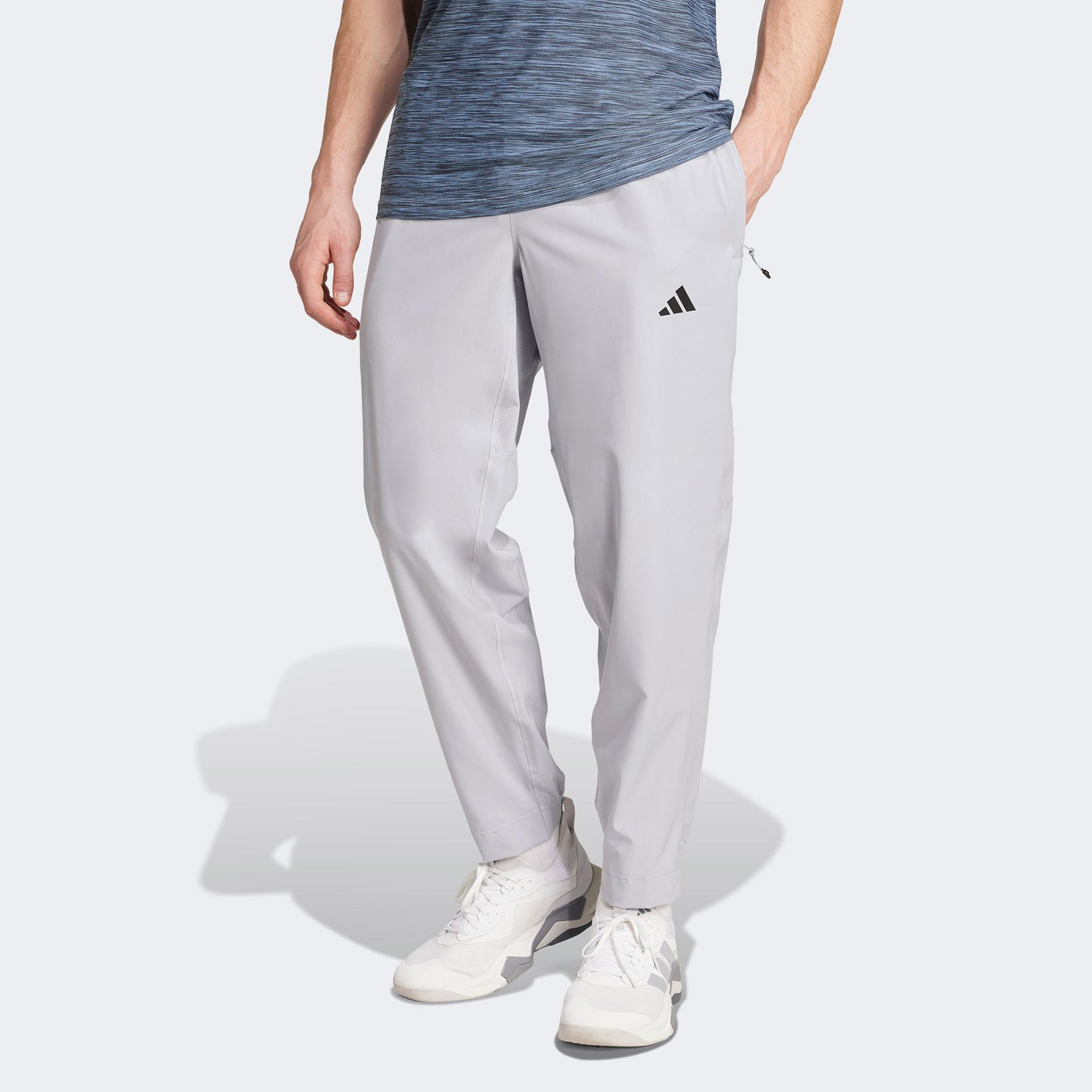 adidas Train Essentials Training Woven Erkek Gri Antrenman Eşofman Altı