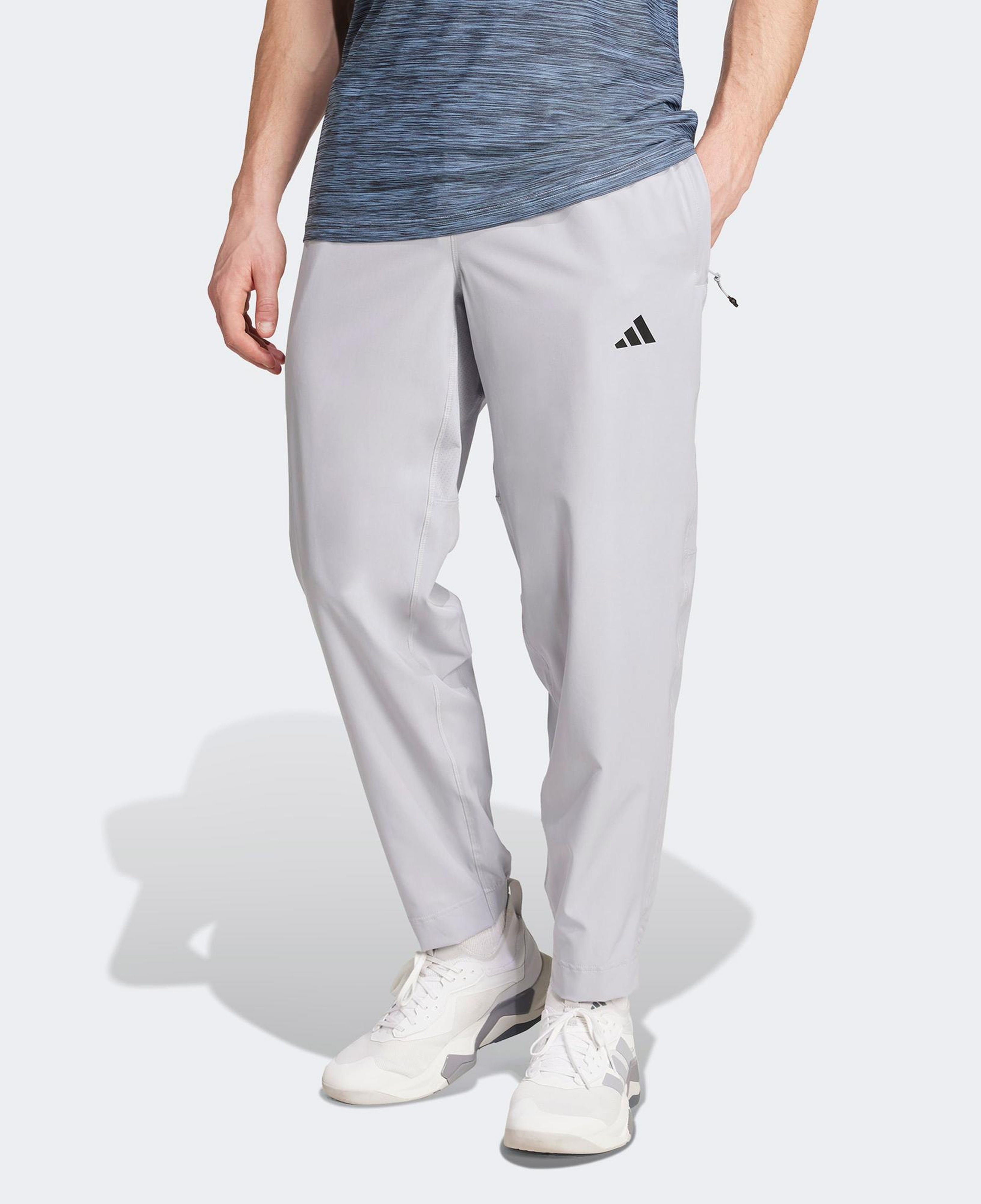 adidas Train Essentials Training Woven Erkek Gri Antrenman Eşofman Altı