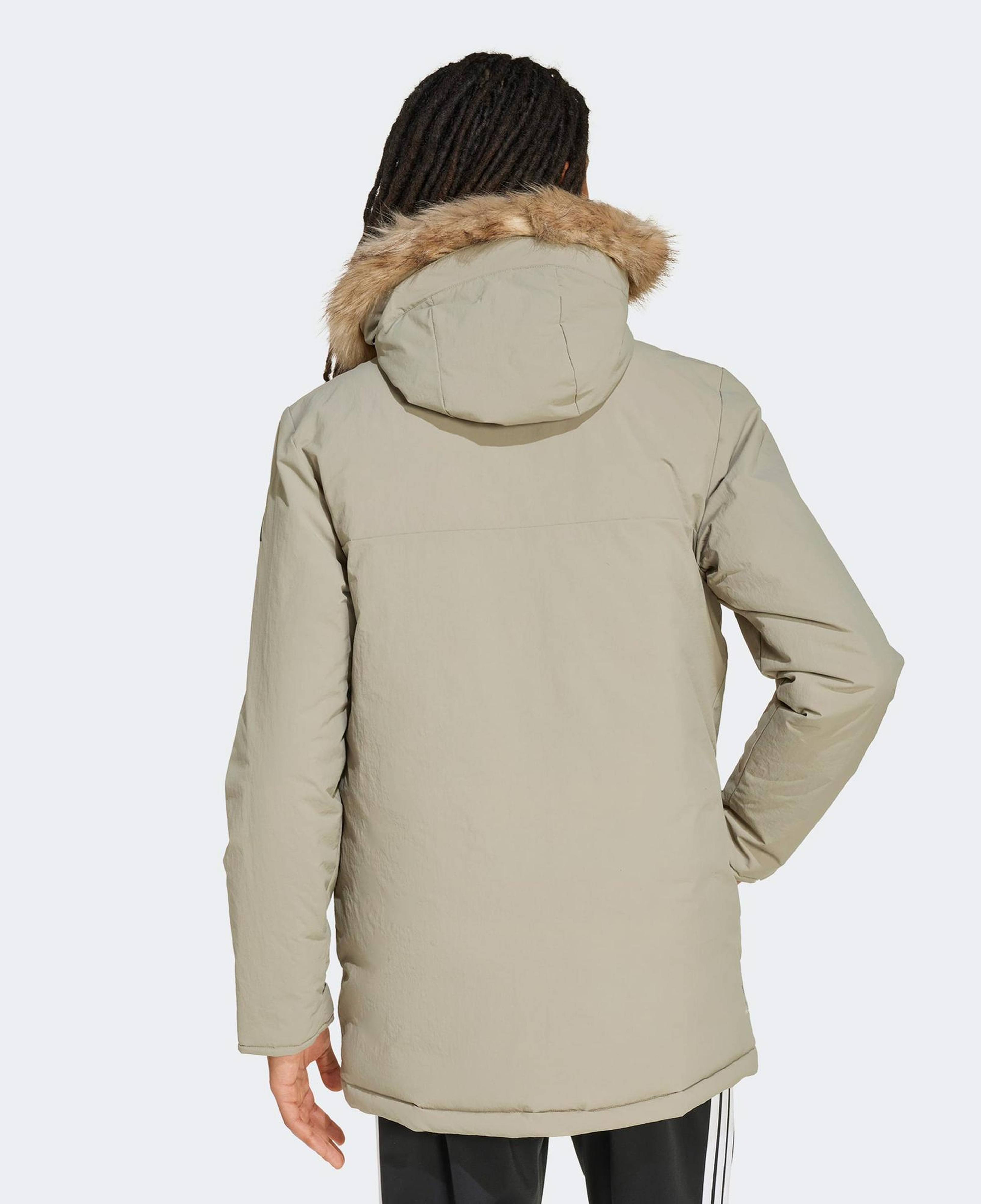 adidas Paveric Climawarm Kürk Erkek Yeşil Outdoor Montu