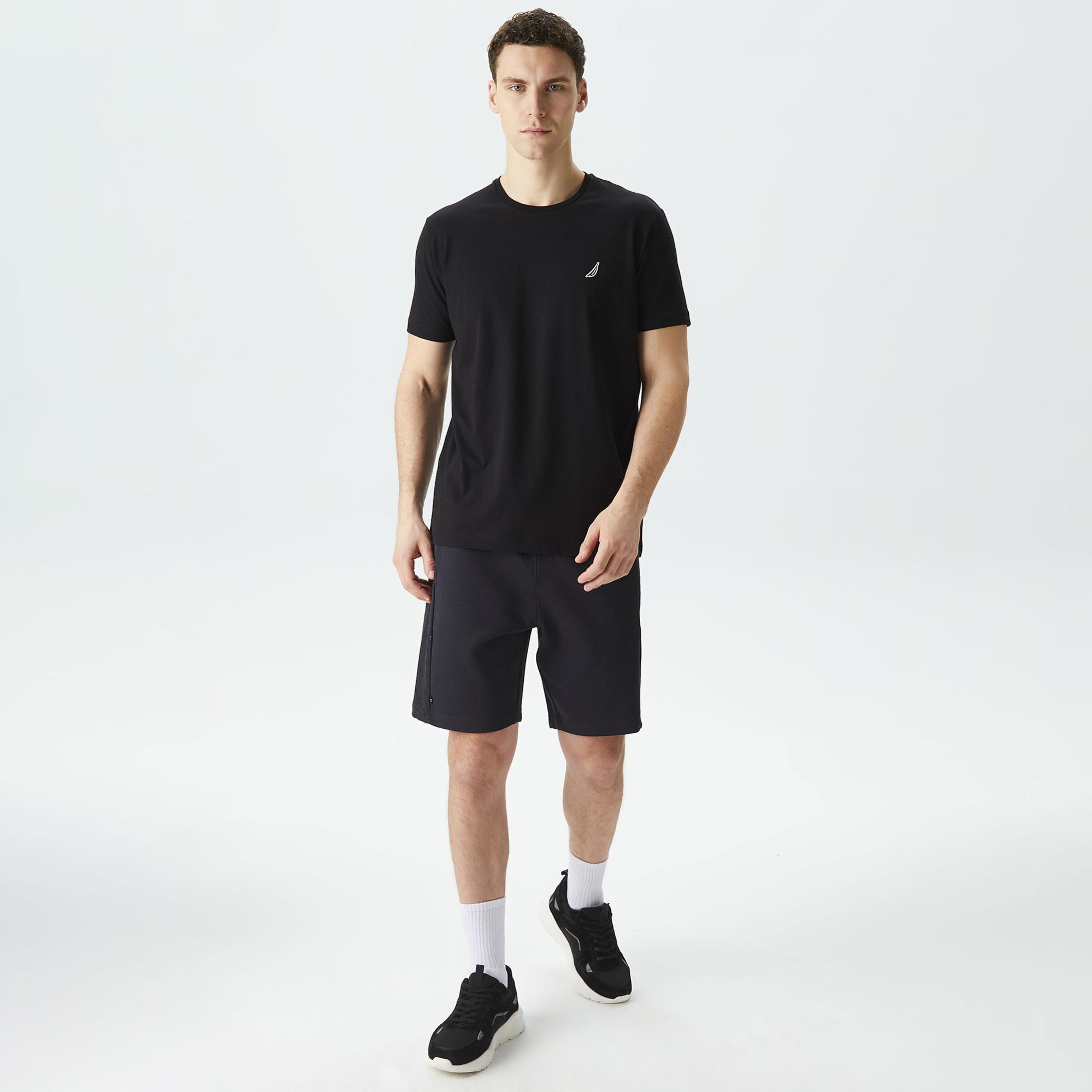 Nautica Erkek Siyah Standart Fit T-Shirt