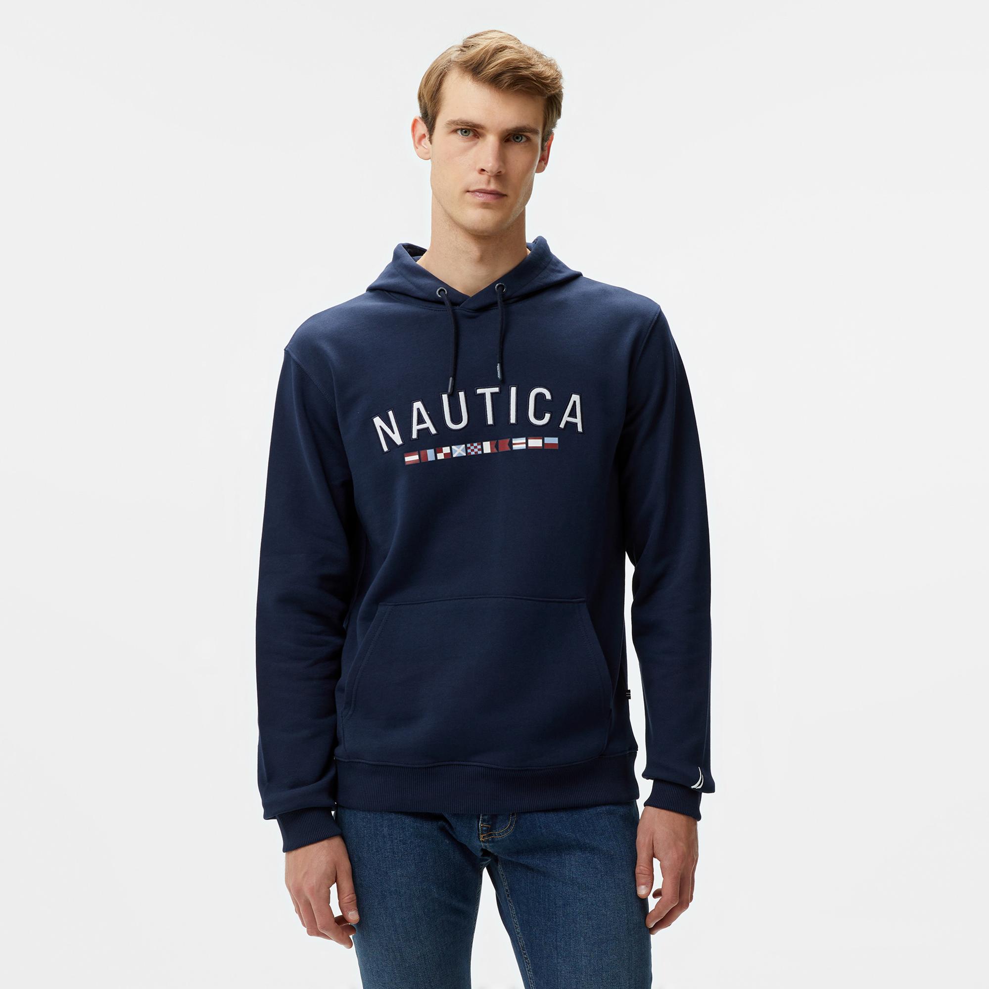 Nautica Erkek Lacivert Regular Fit Sweatshirt