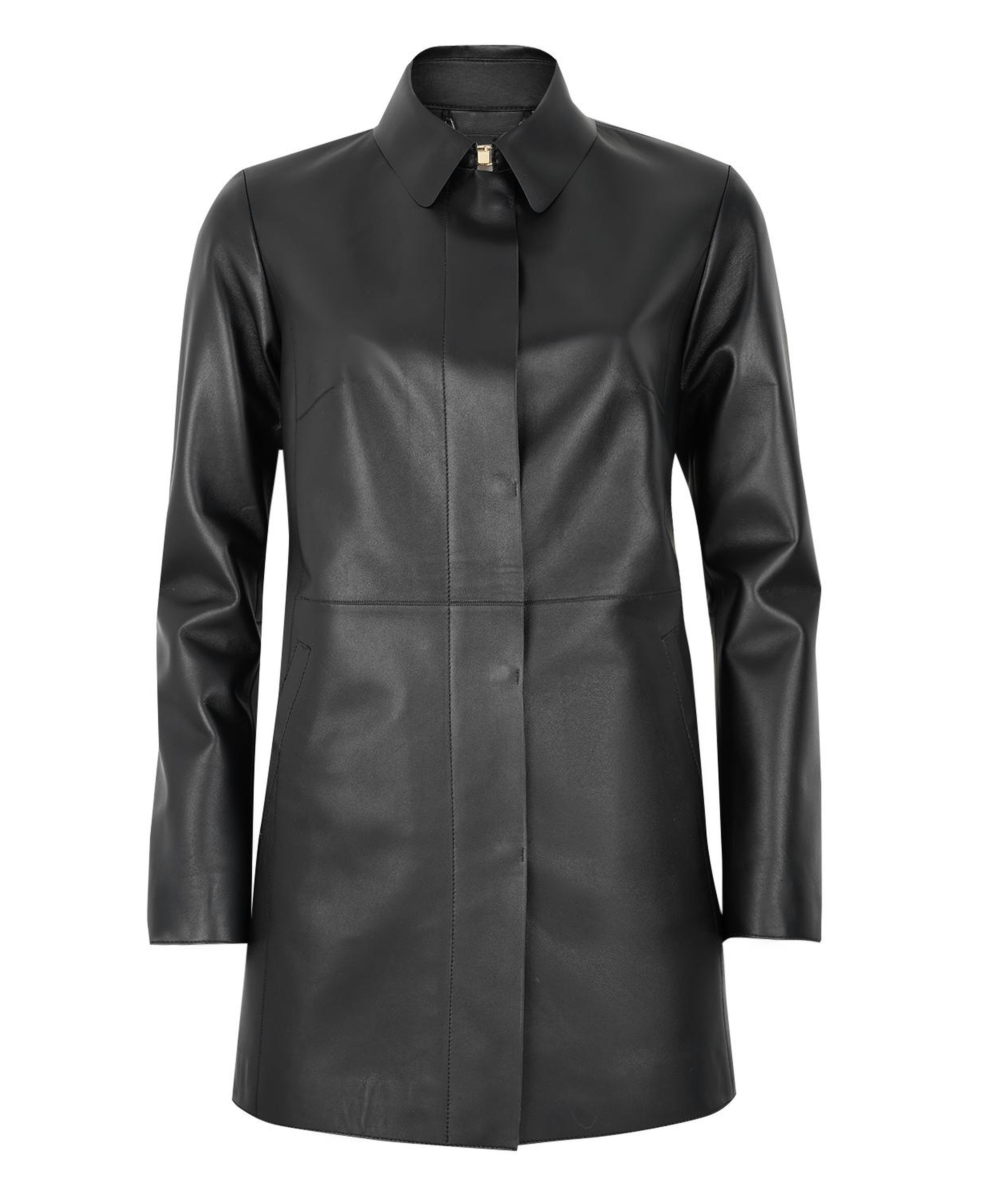 Cherlin Siyah Kadın Deri Mont