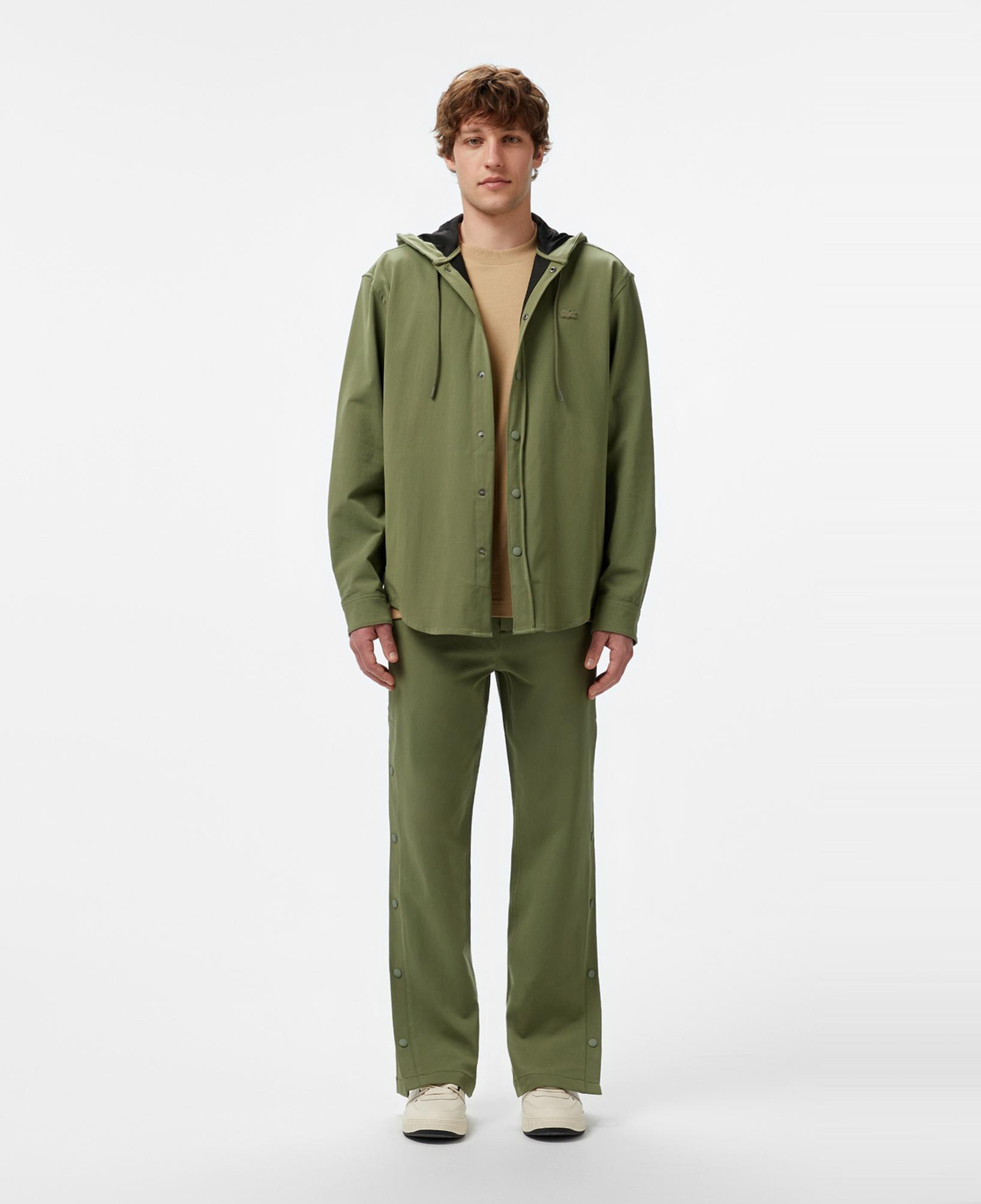 Lacoste Erkek Relaxed Fit Kapüşonlu Haki Ceket