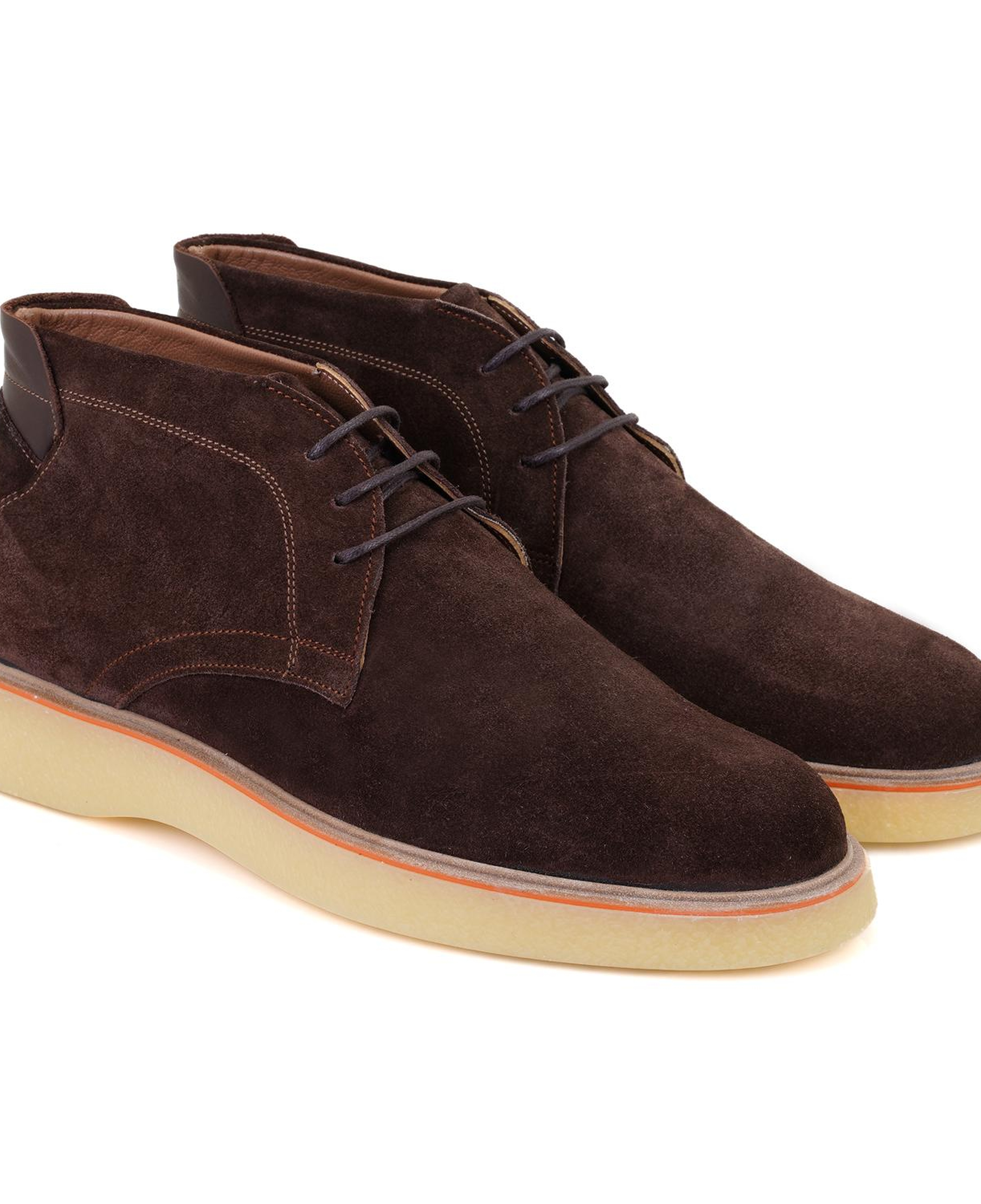 Savva Kahve Erkek Bağcıklı Süet Deri Bot