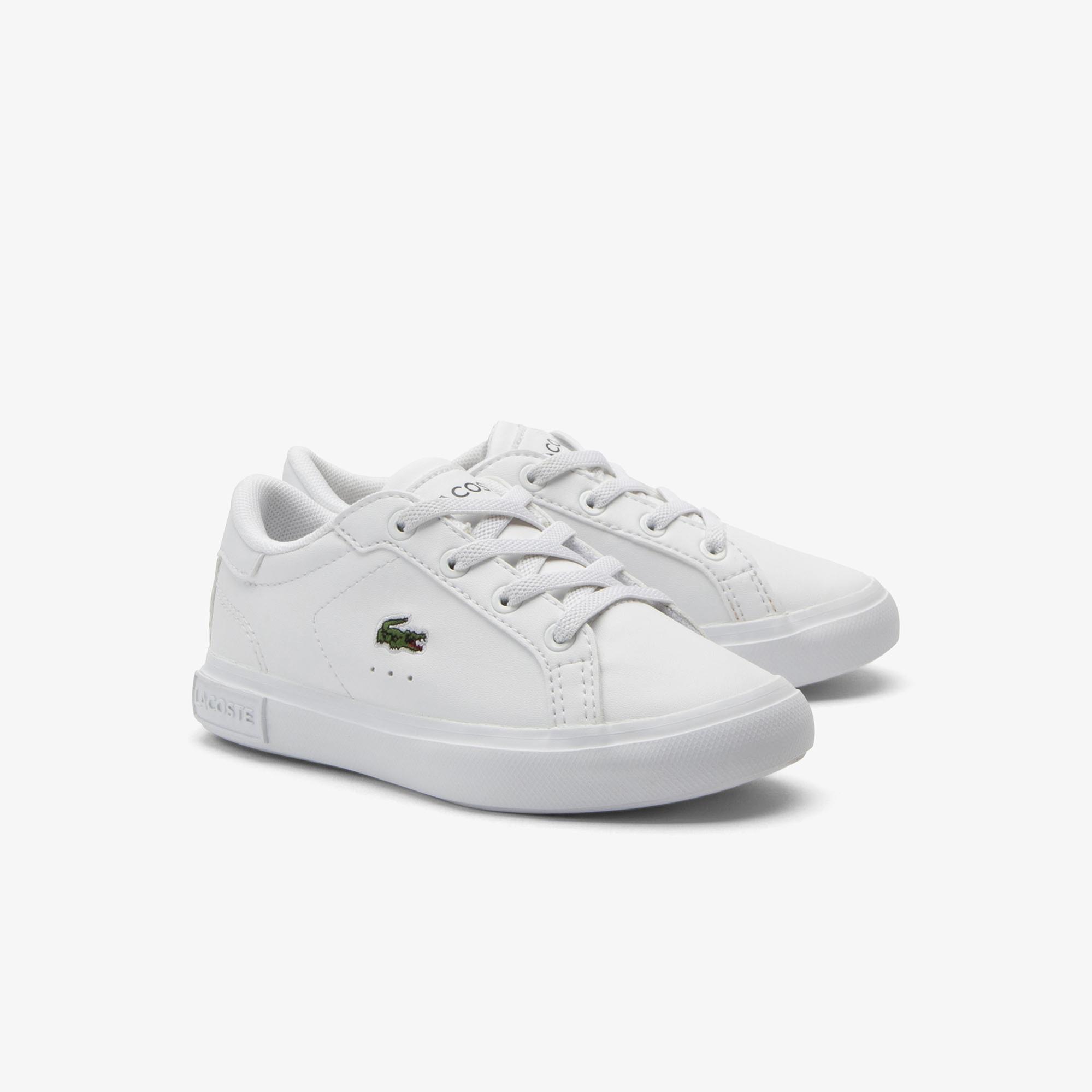 Lacoste Powercourt Çocuk Beyaz Sneaker