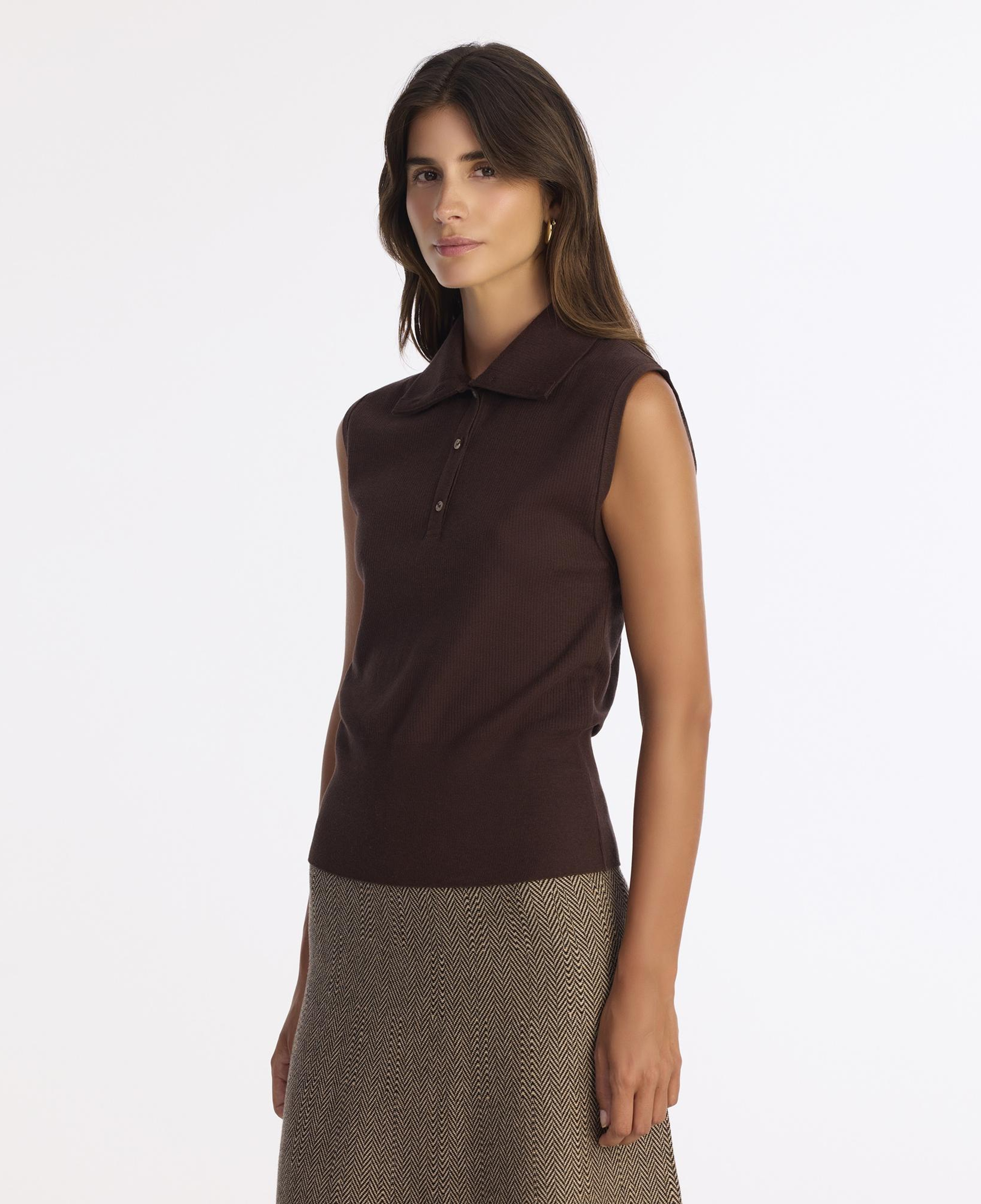 YARGICI Regular Yarım Balıkçı Yaka Kolsuz Kazak