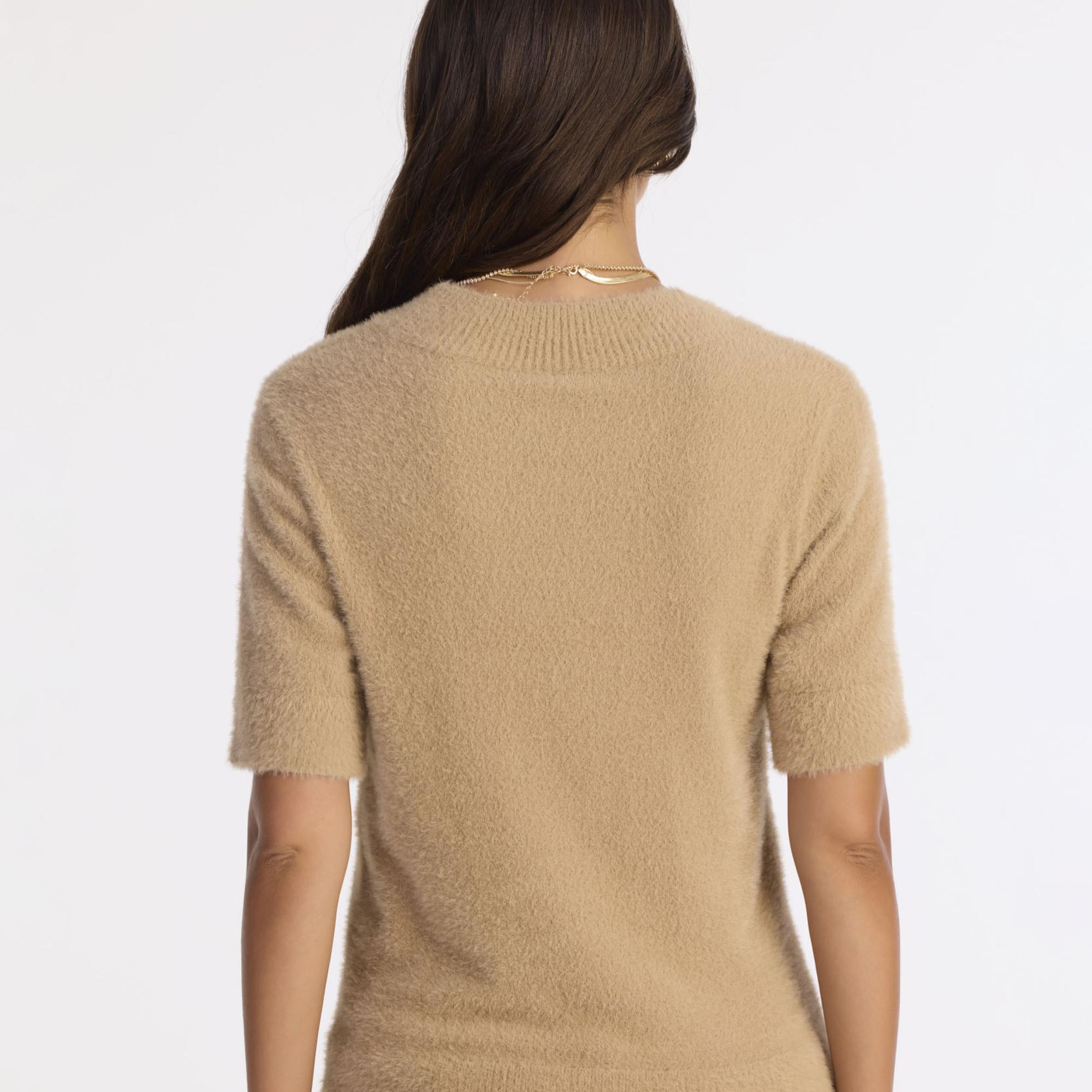 YARGICI Regular Dik Yaka Kısa Kol Kazak