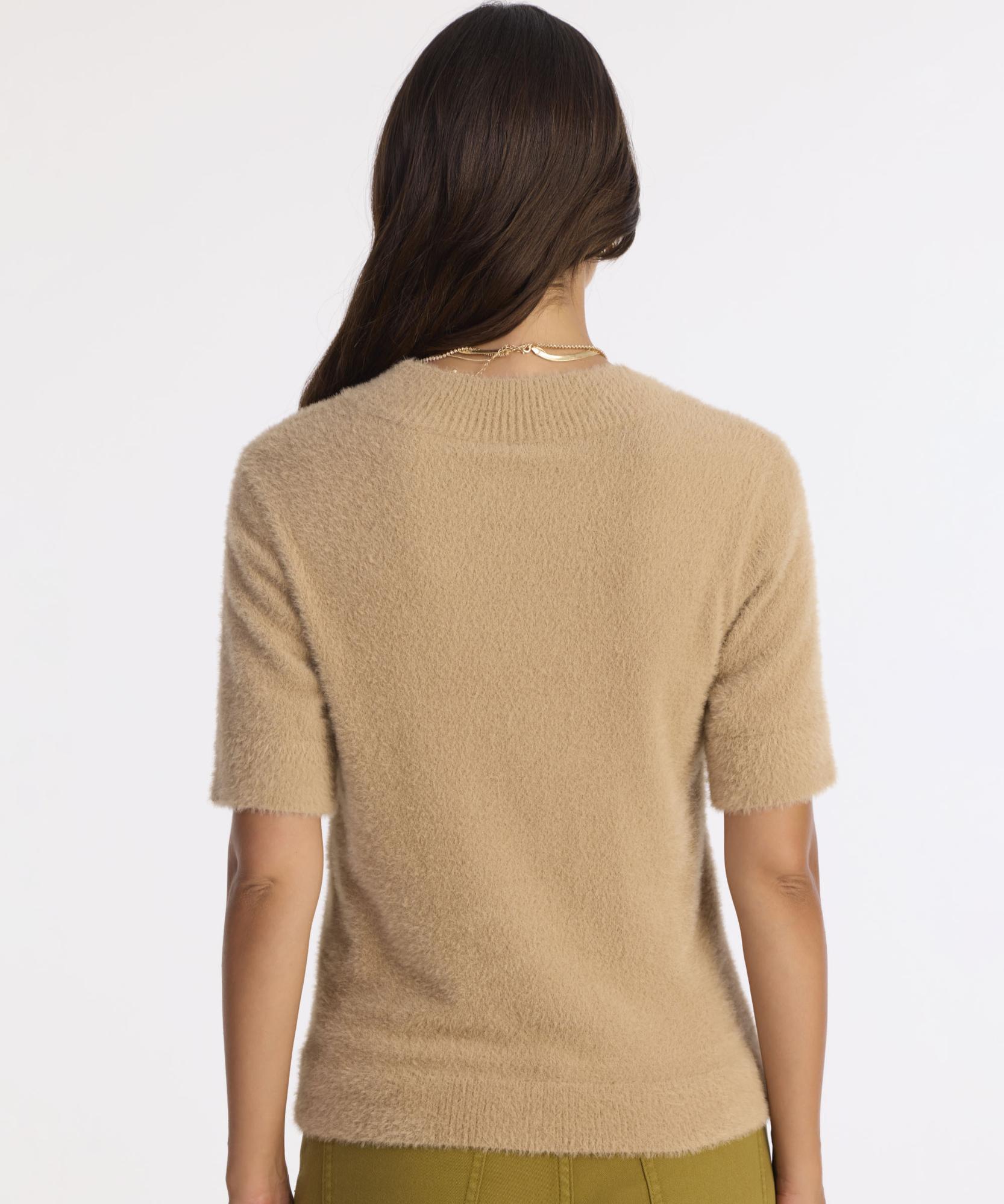 YARGICI Regular Dik Yaka Kısa Kol Kazak