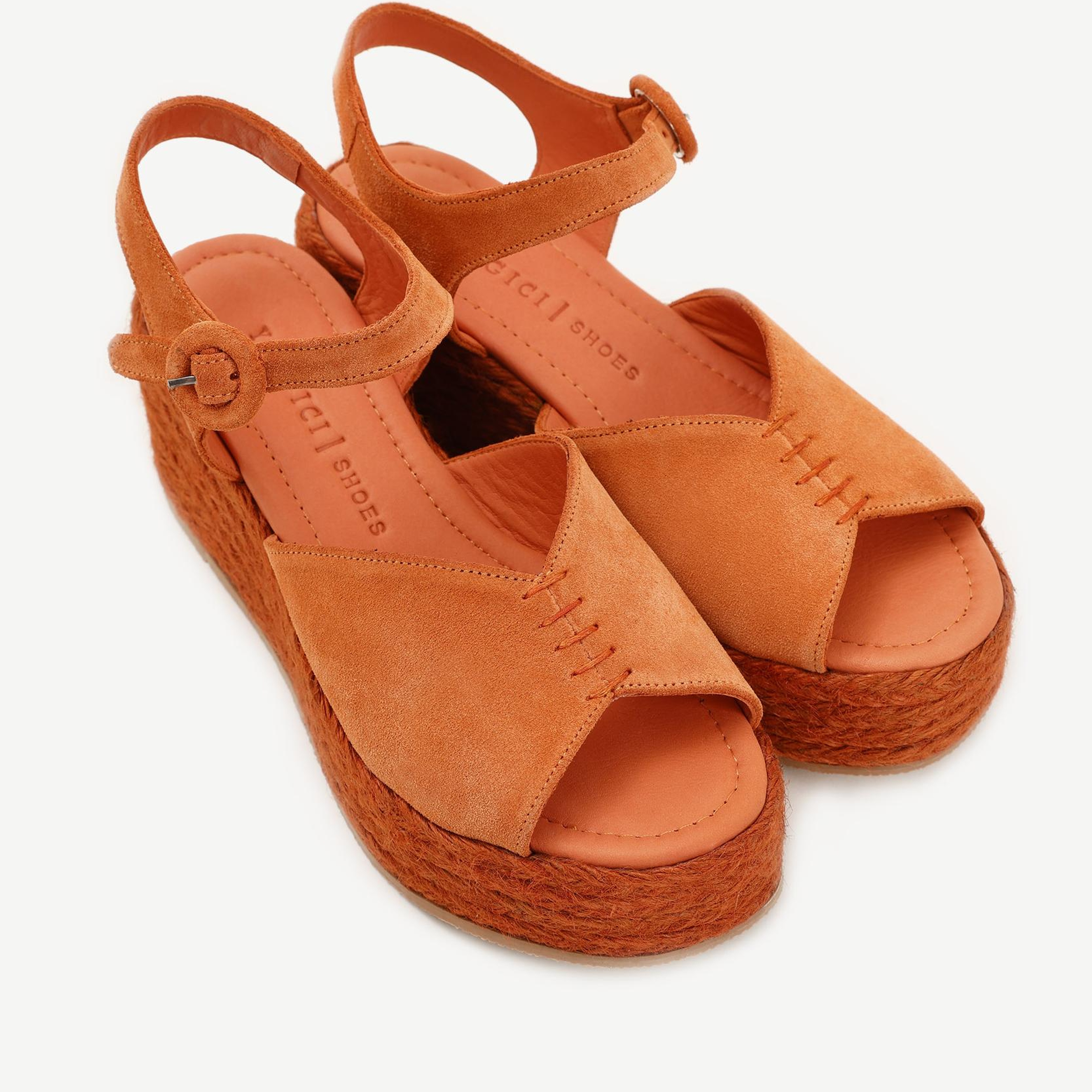 YARGICI Platform Taban Deri Espadril