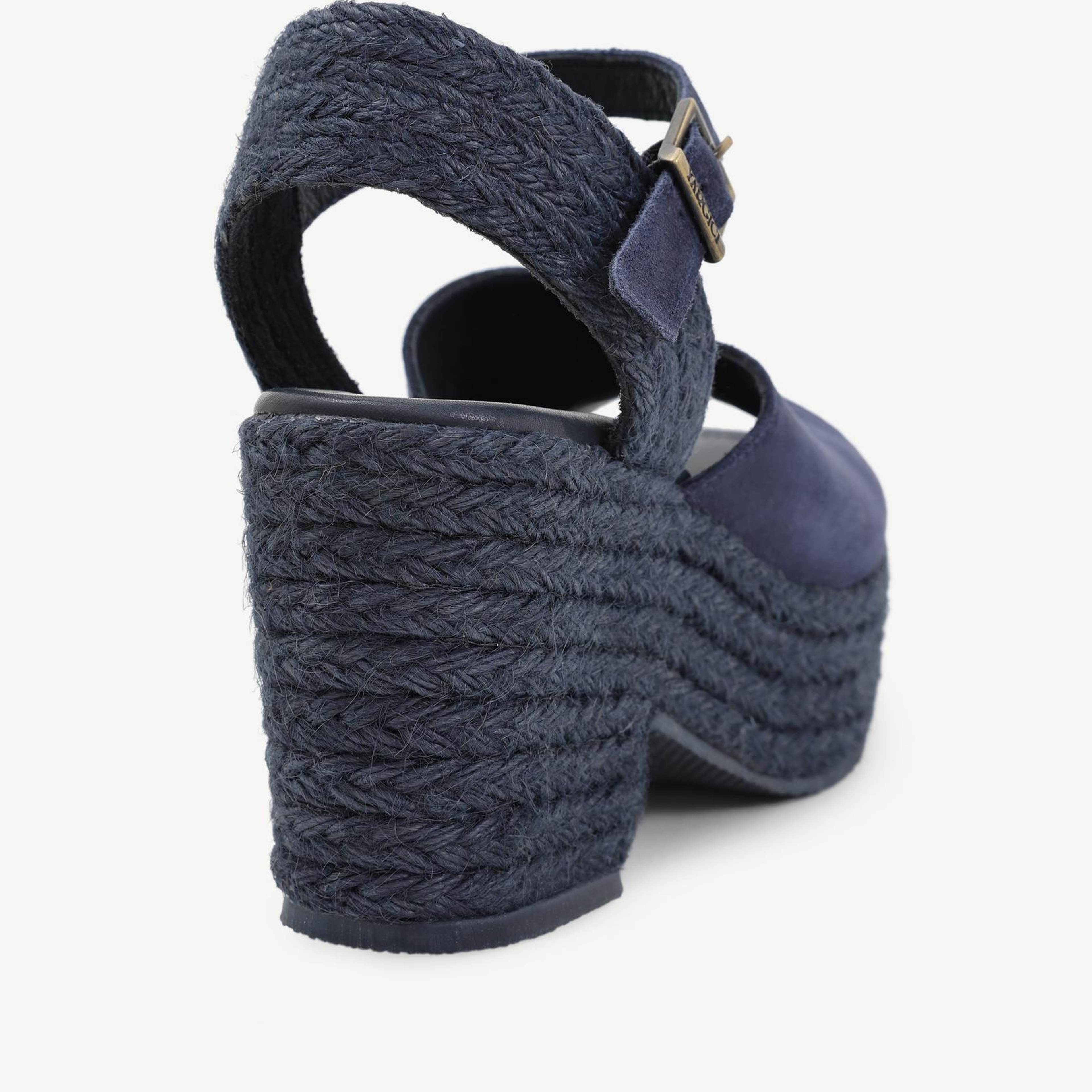 YARGICI Hasır Toka Detaylı Yüksek Deri Espadril