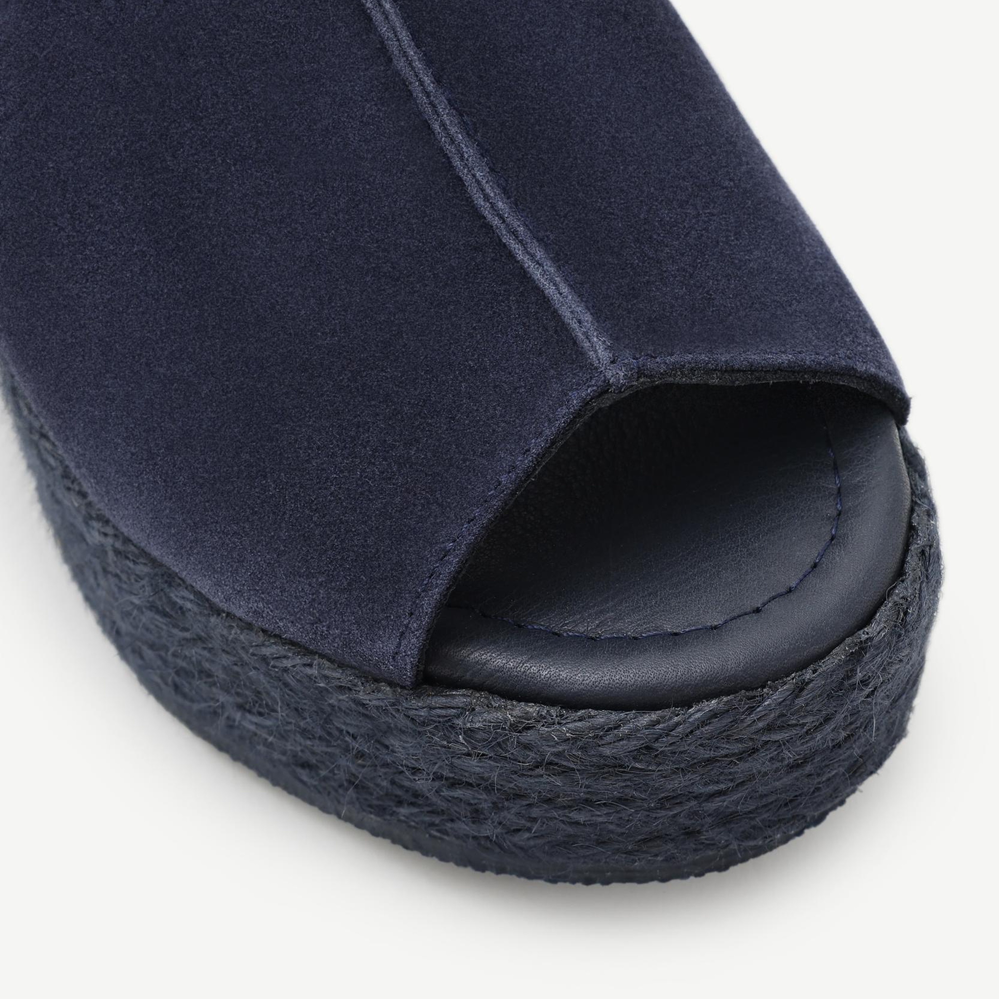 YARGICI Hasır Toka Detaylı Yüksek Deri Espadril