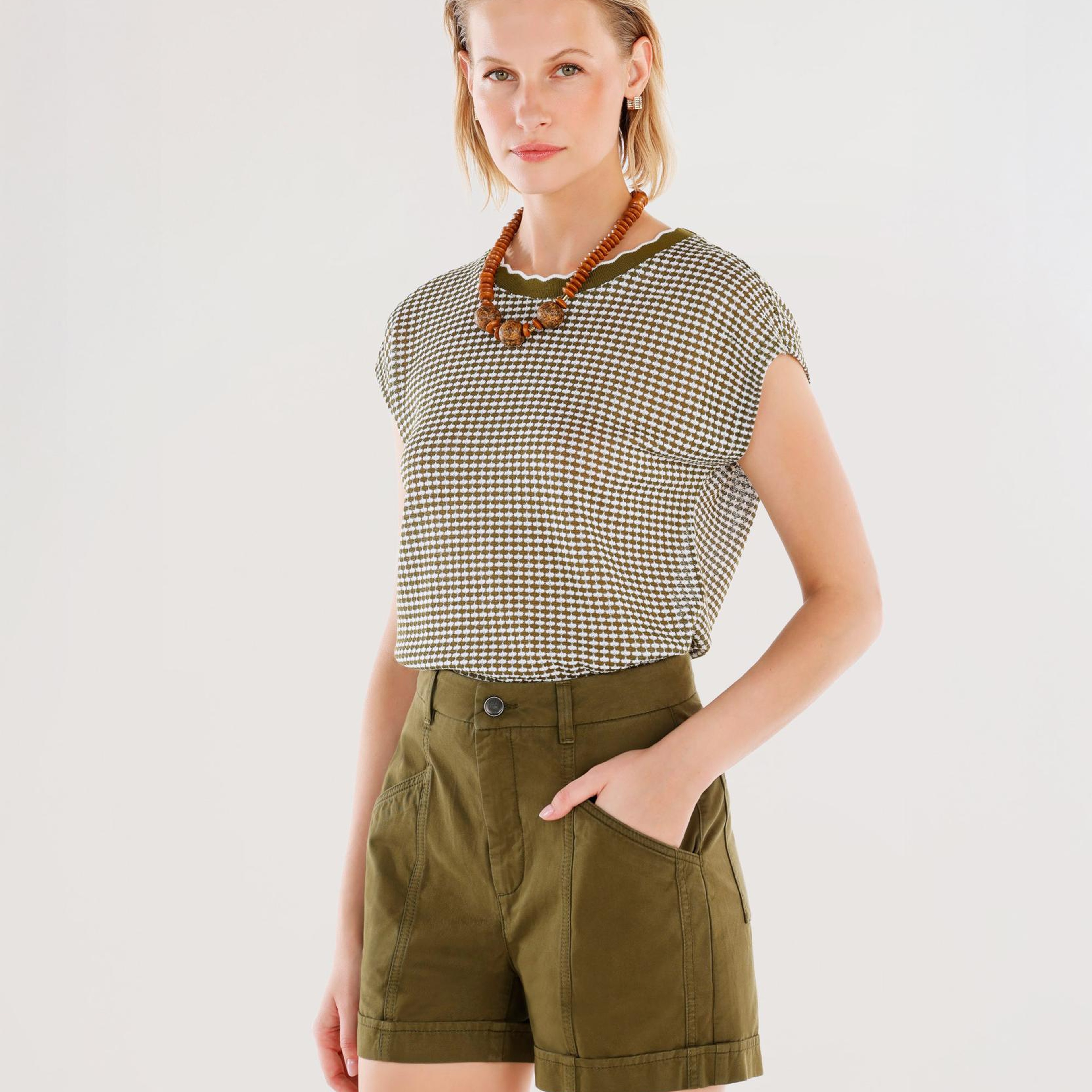 YARGICI Cep Detaylı Bermuda