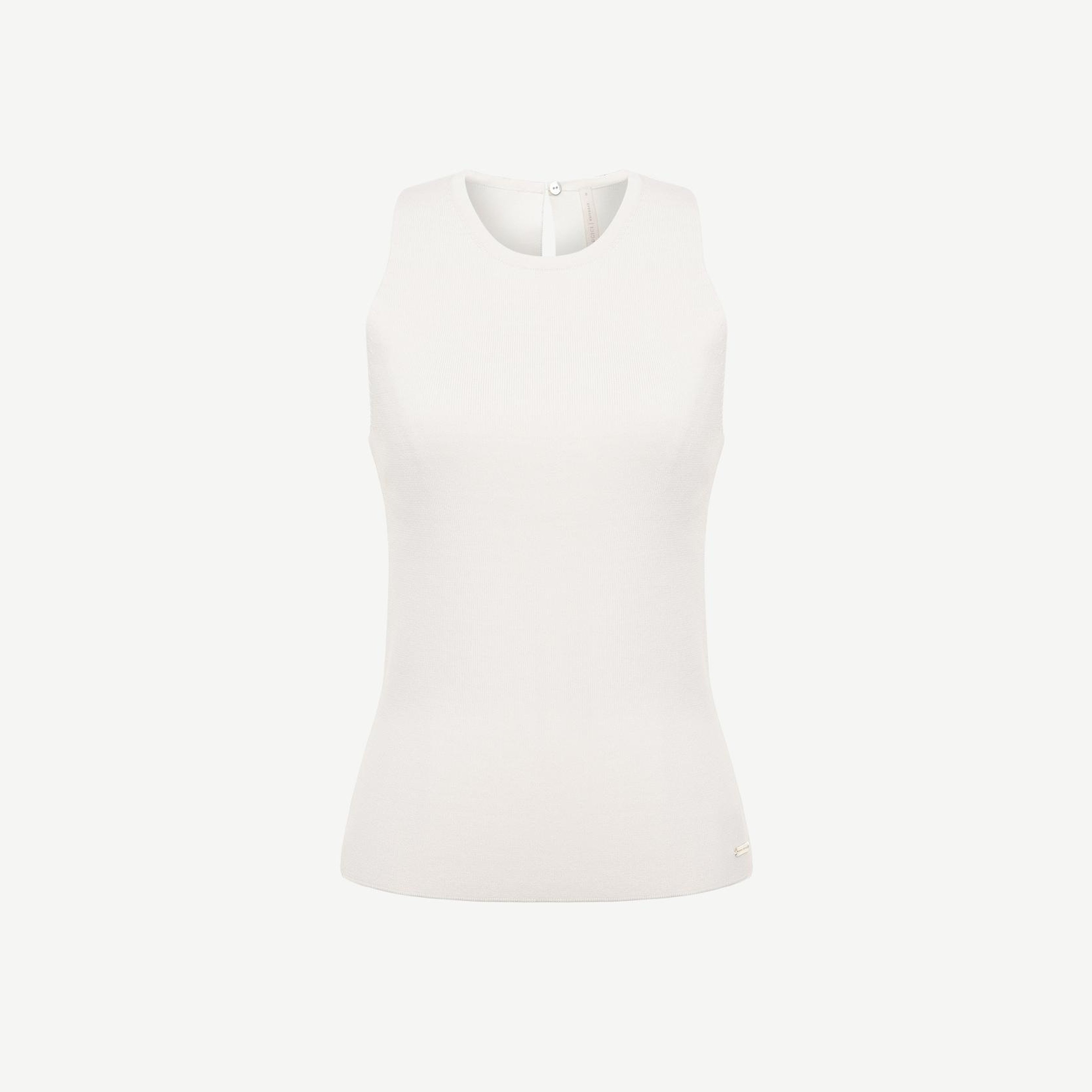 YARGICI Bisiklet Yaka Kolsuz Triko