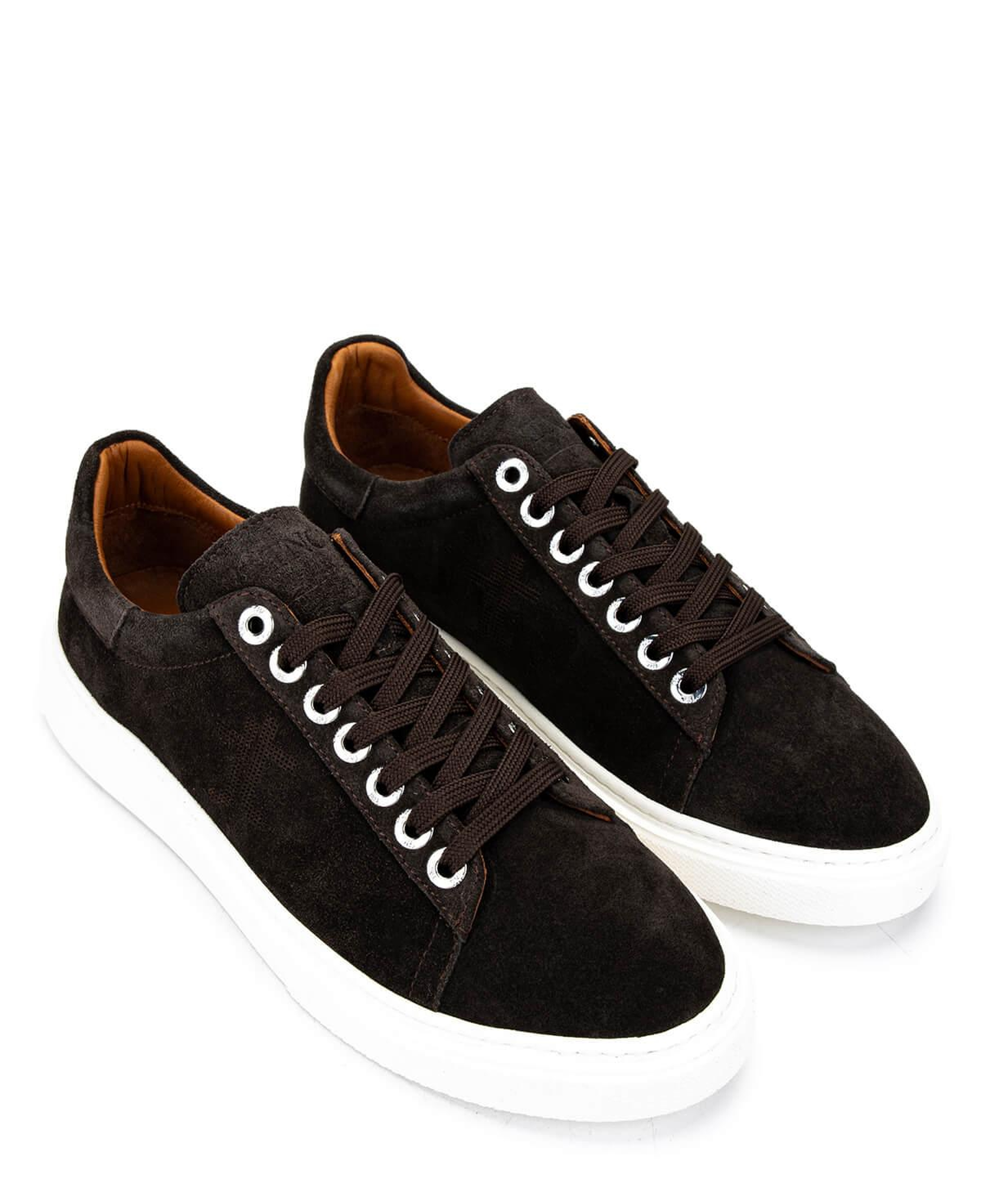 Tamer Tanca Erkek Hakiki Deri Kahverengi Süet Sneakers & Spor Ayakkabı