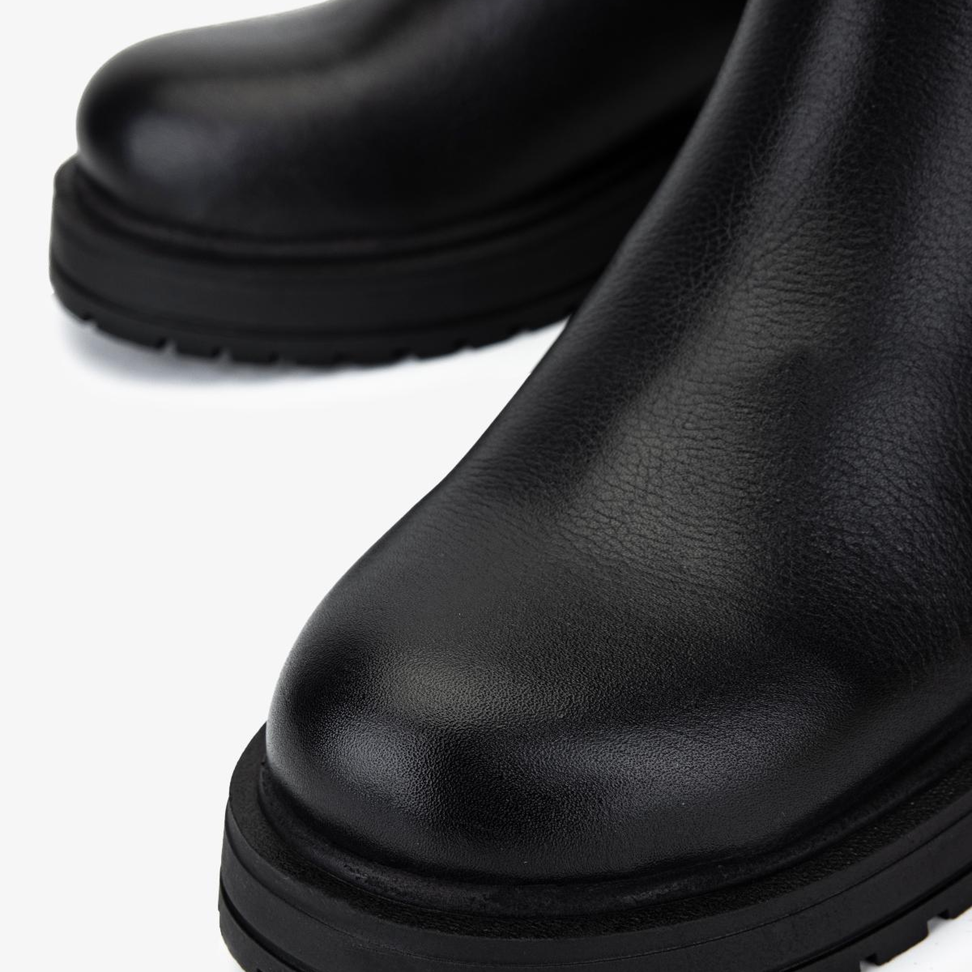 Valmenti Kadın Hakiki Deri Siyah Düz Bot