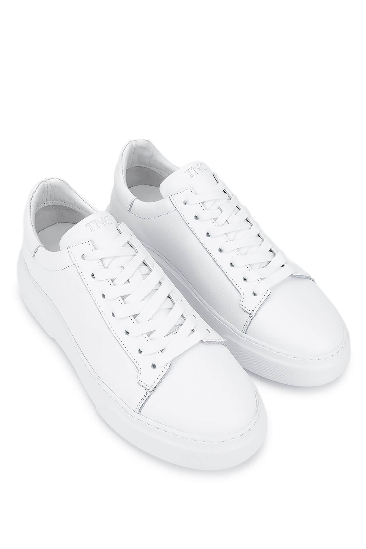 Tamer Tanca Erkek Hakiki Deri Beyaz Sneakers & Spor Ayakkabı