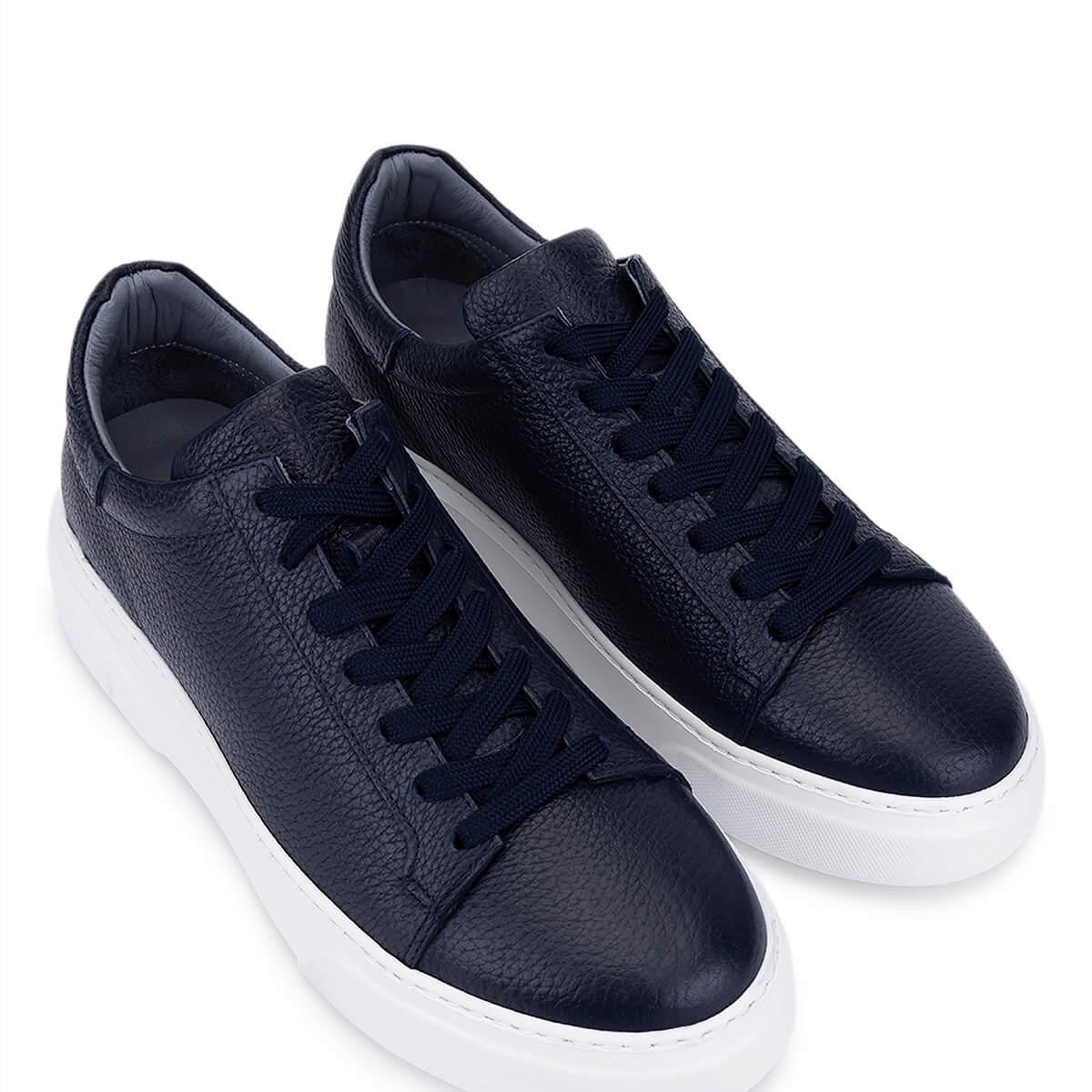Tamer Tanca Erkek Hakiki Deri Lacivert Sneakers & Spor Ayakkabı