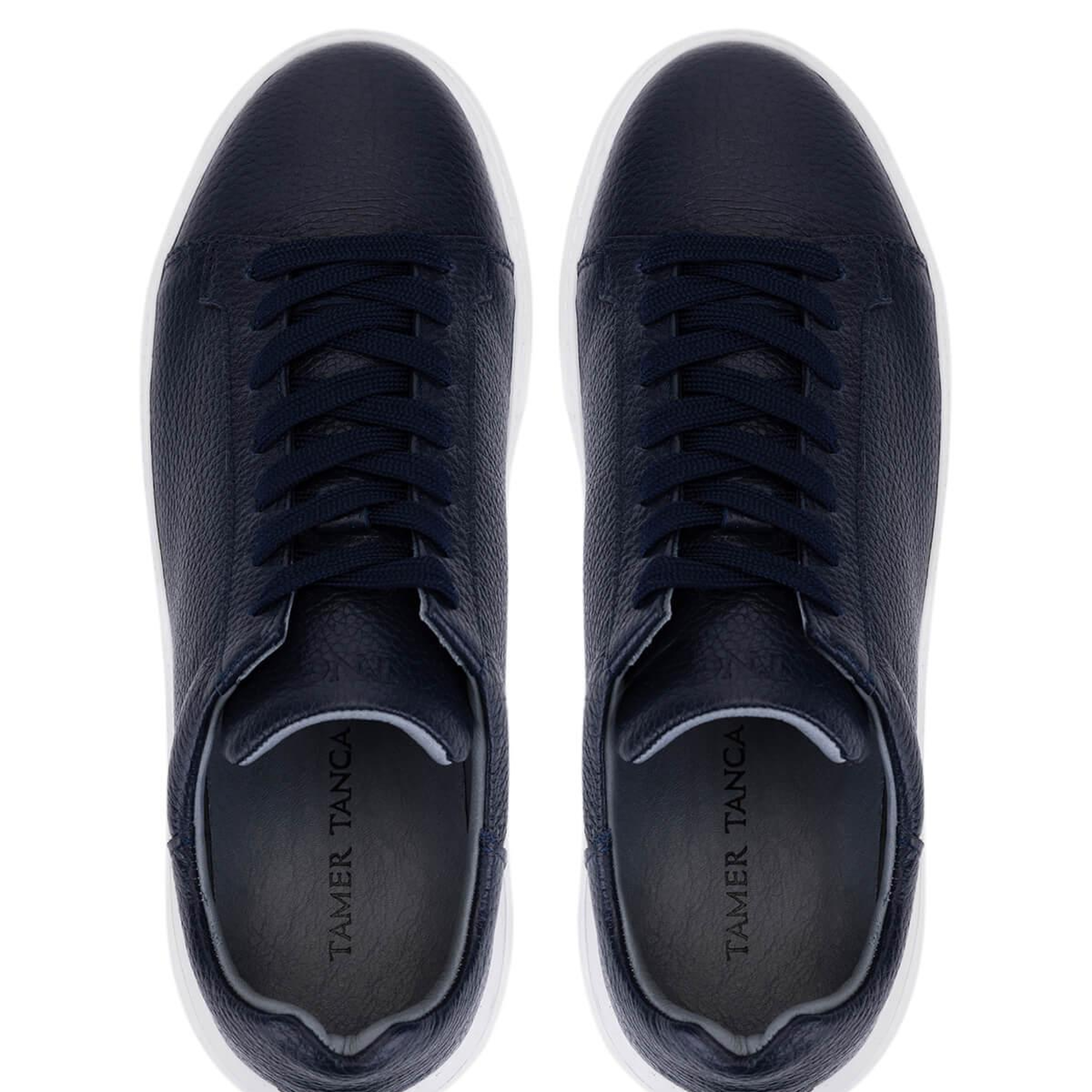 Tamer Tanca Erkek Hakiki Deri Lacivert Sneakers & Spor Ayakkabı