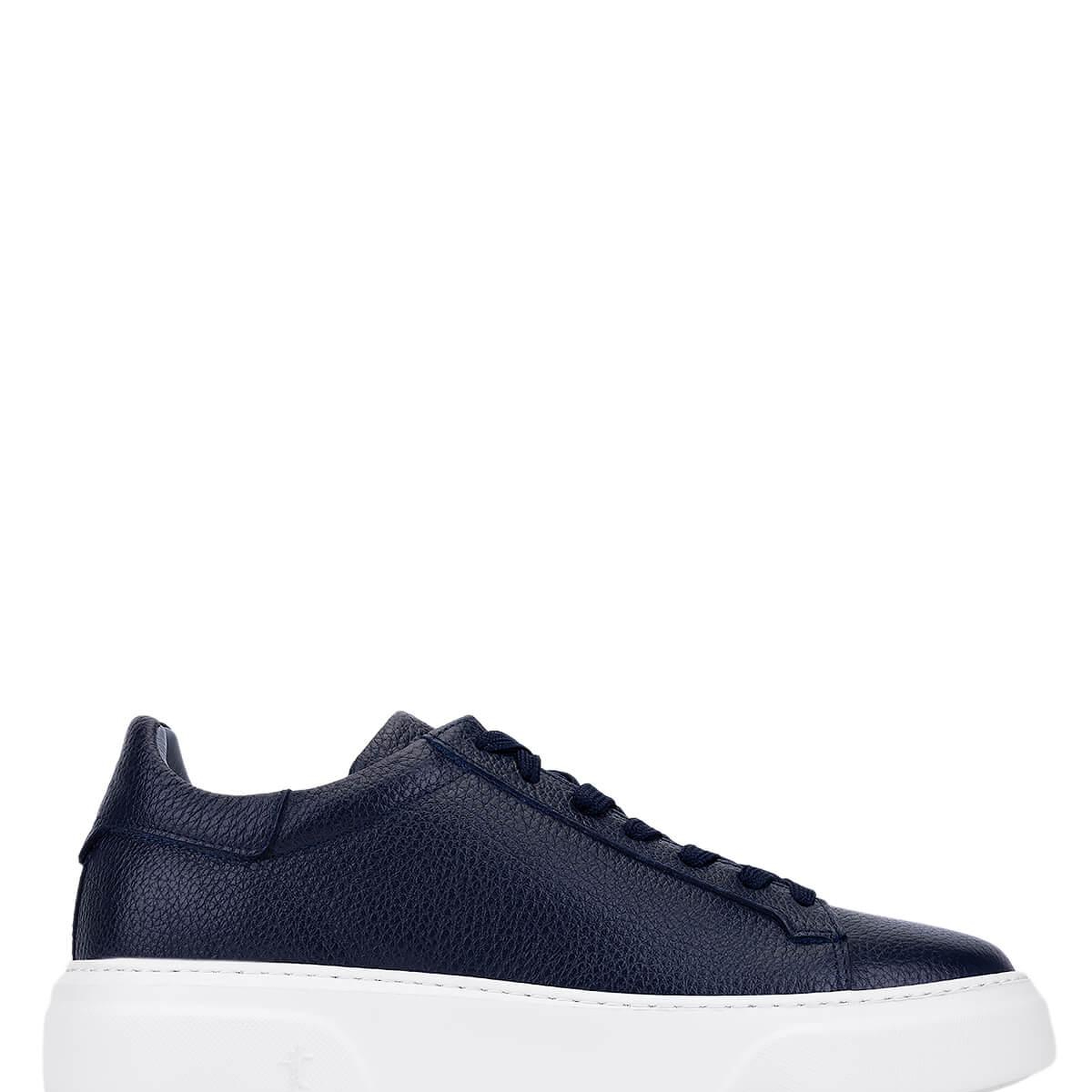 Tamer Tanca Erkek Hakiki Deri Lacivert Sneakers & Spor Ayakkabı