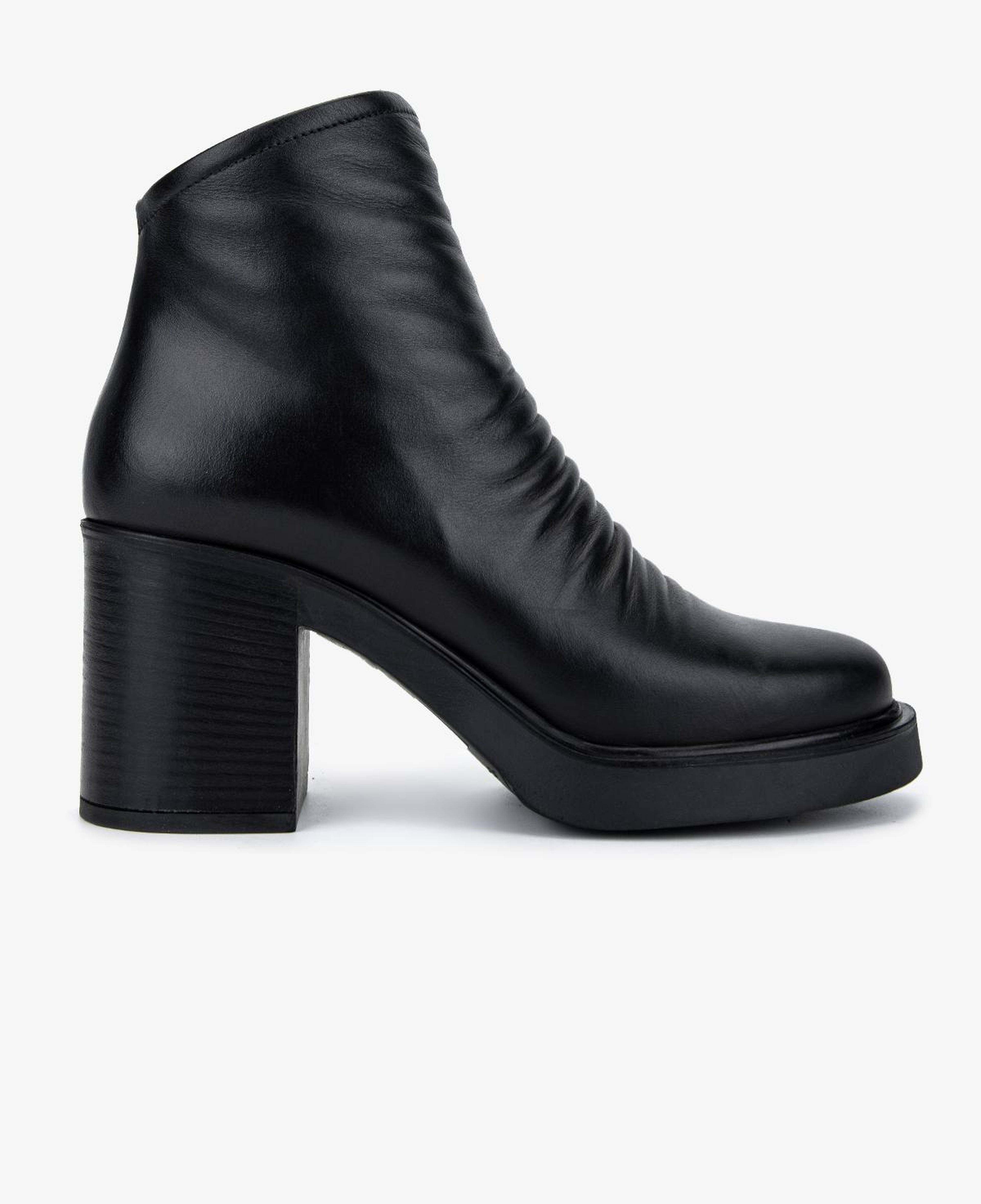 Valmenti Kadın Hakiki Deri Siyah Topuklu Bot