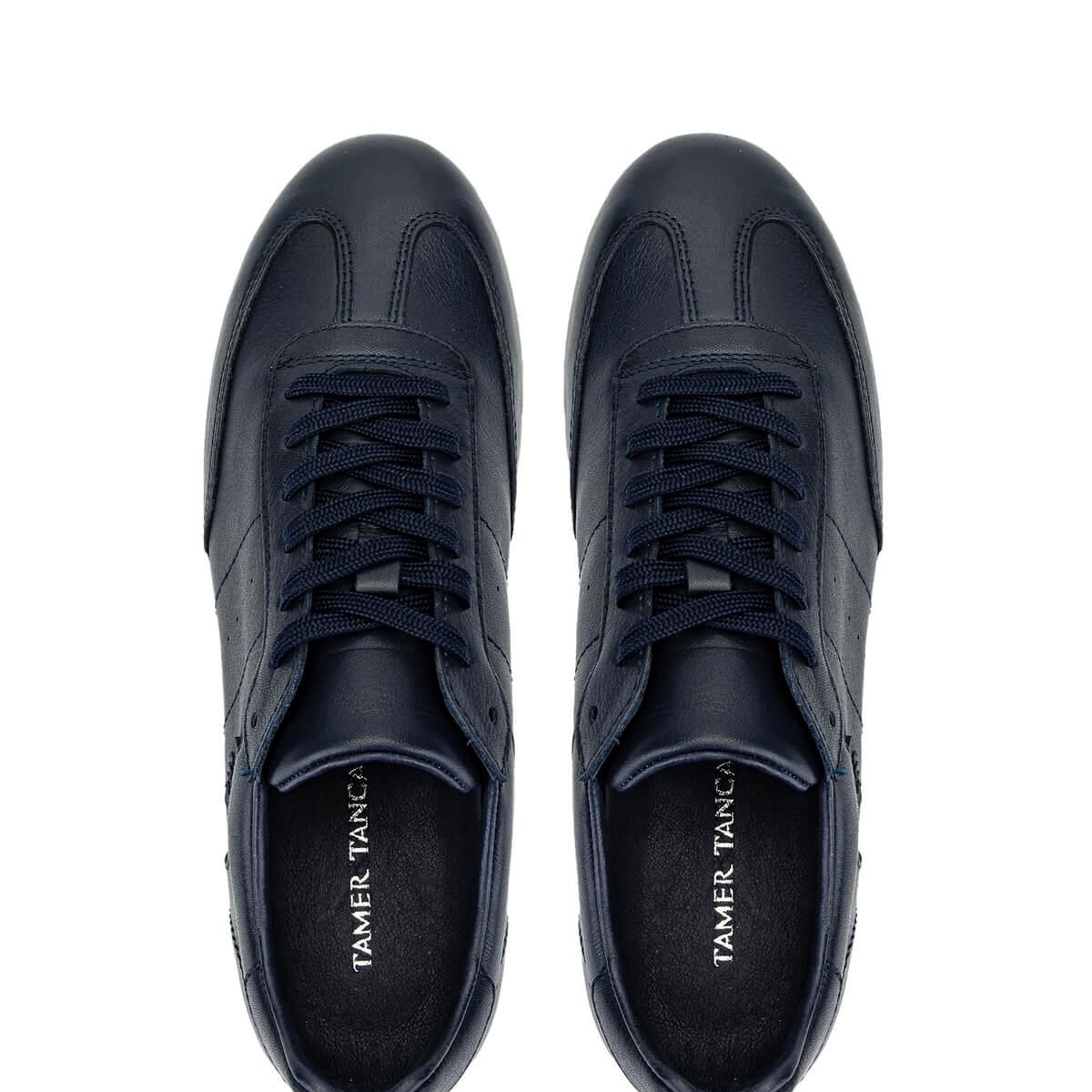 Tamer Tanca Erkek Hakiki Deri Lacivert Sneakers & Spor Ayakkabı