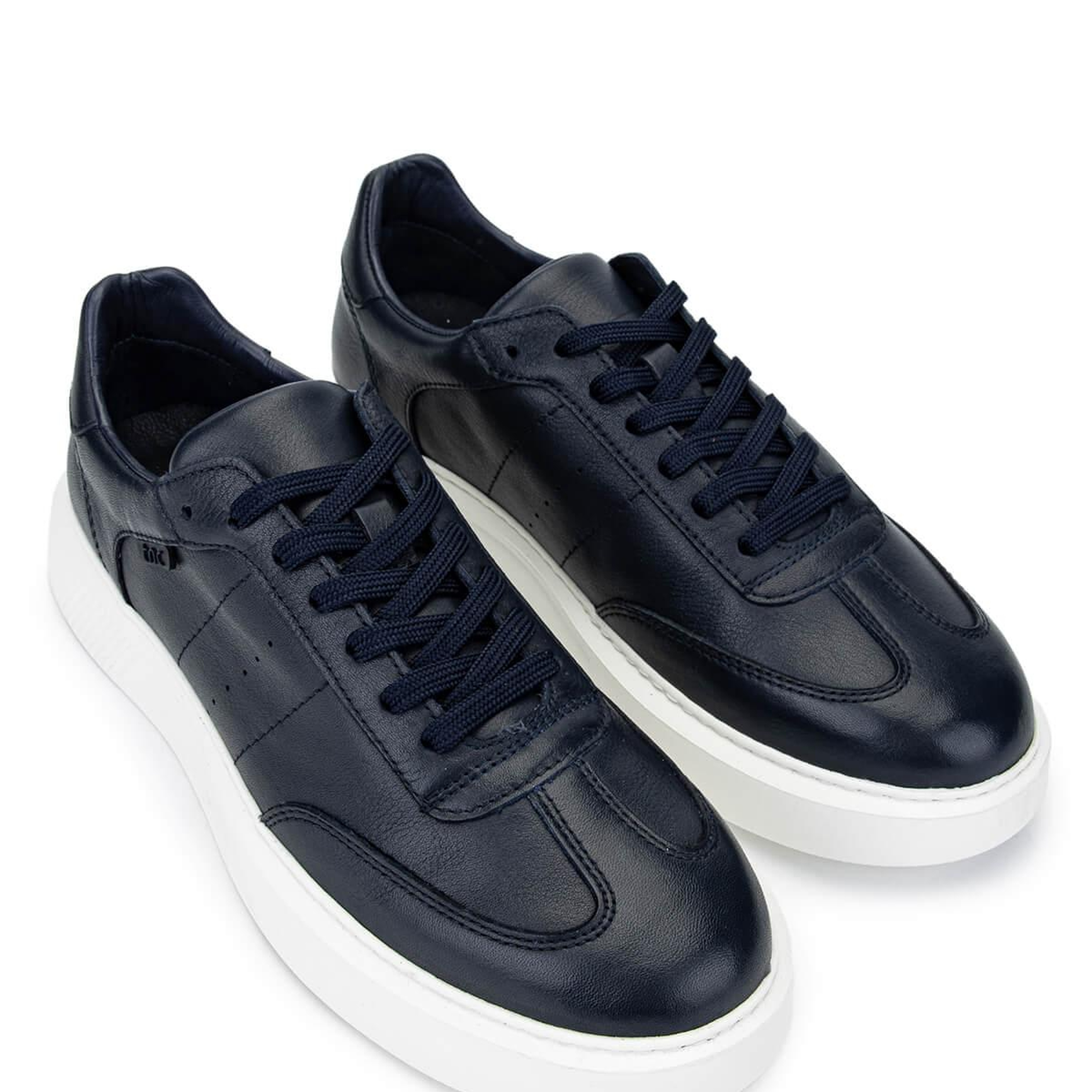 Tamer Tanca Erkek Hakiki Deri Lacivert Sneakers & Spor Ayakkabı