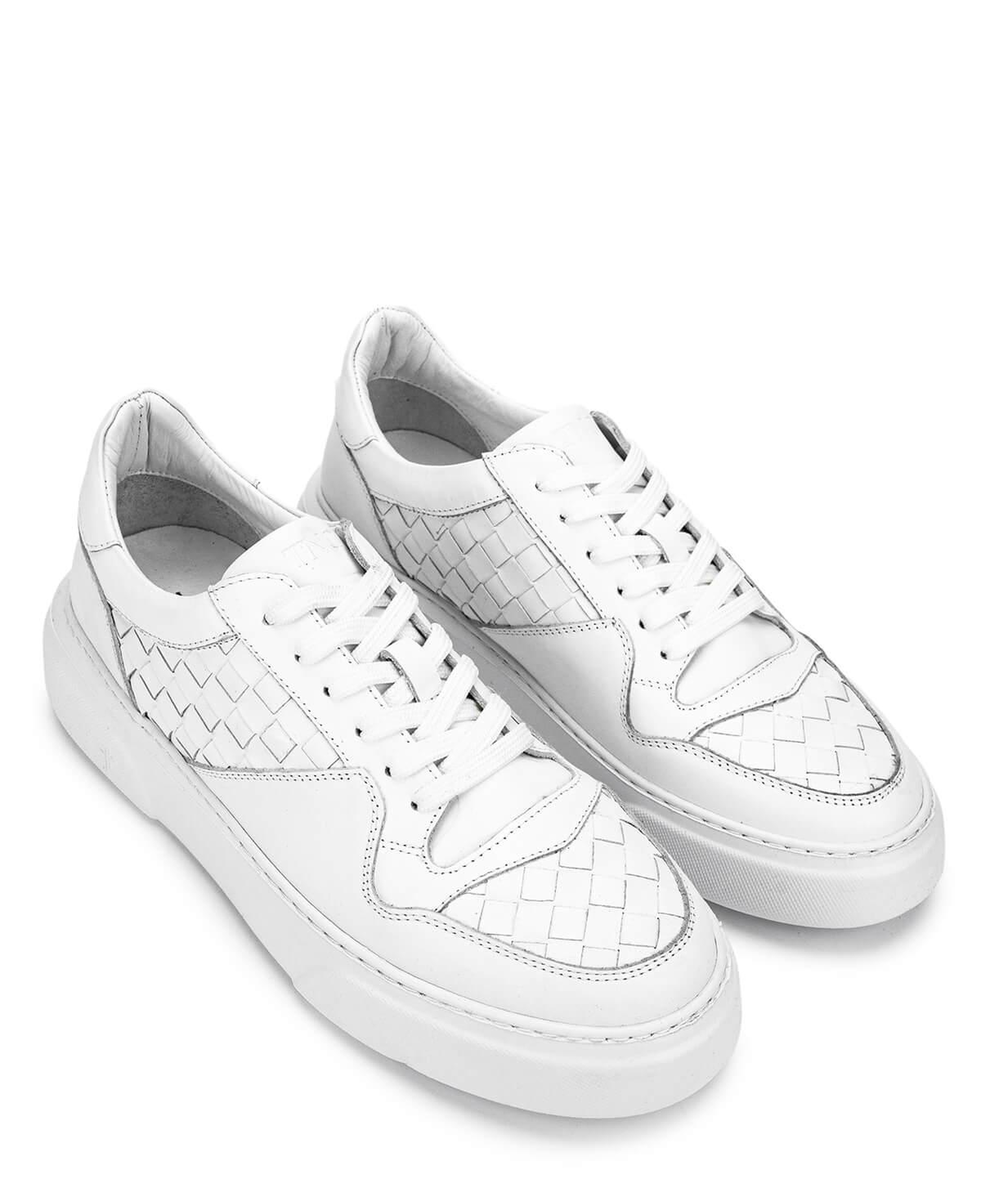 Tamer Tanca Erkek Hakiki Deri Beyaz Sneakers & Spor Ayakkabı