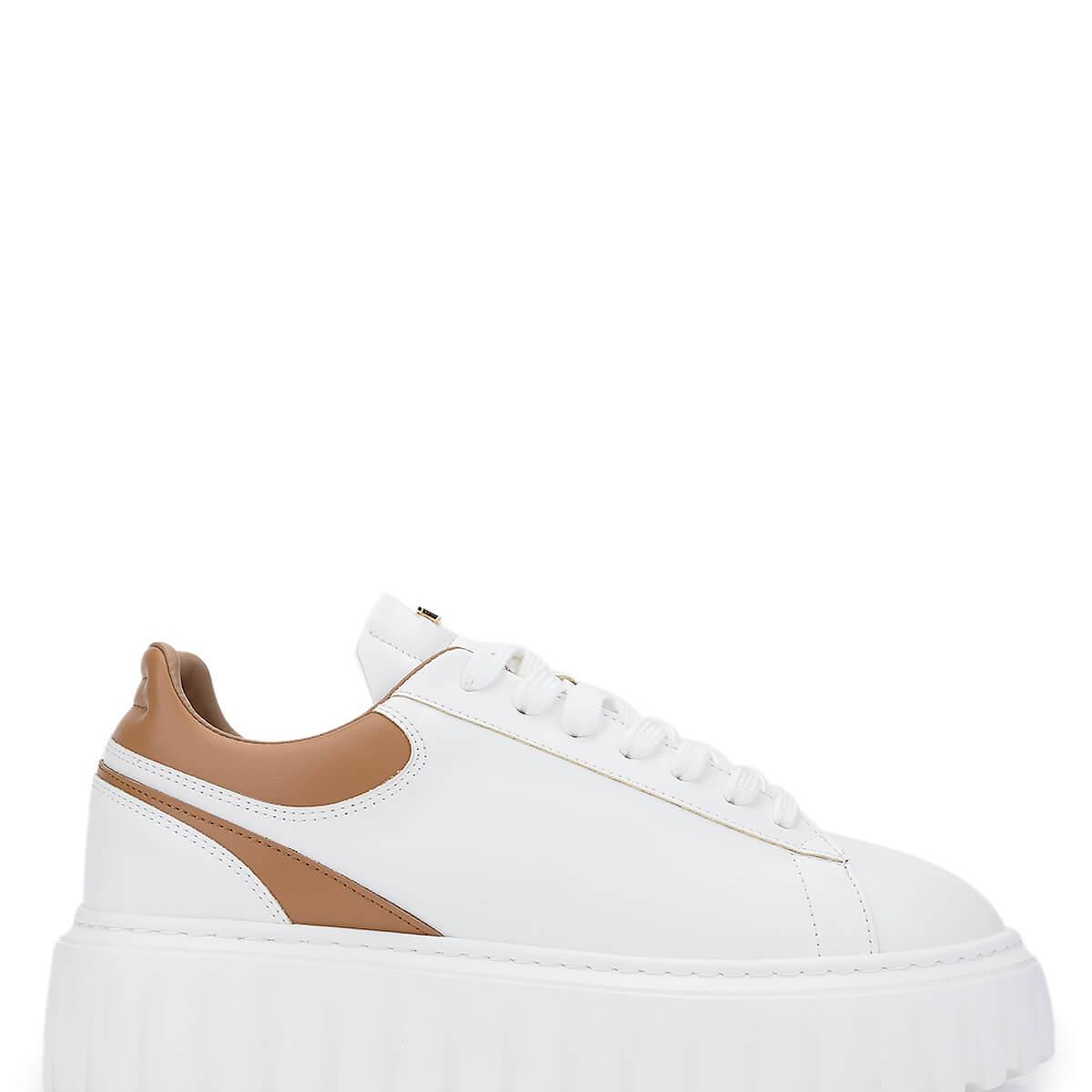 Tamer Tanca Kadın Deri/Suni Beyaz Sneakers & Spor Ayakkabı