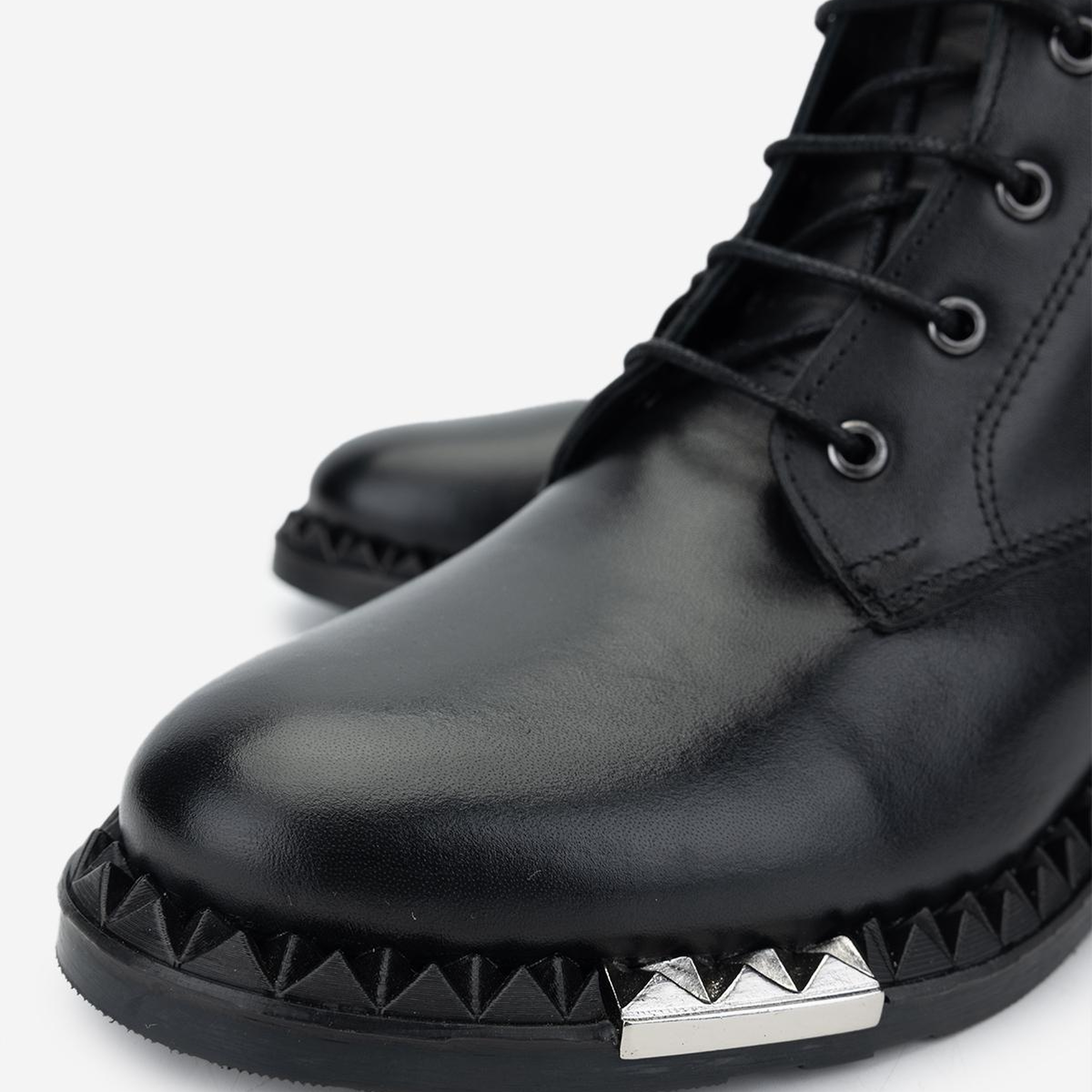 Valmenti Kadın Hakiki Deri Siyah Düz Bot