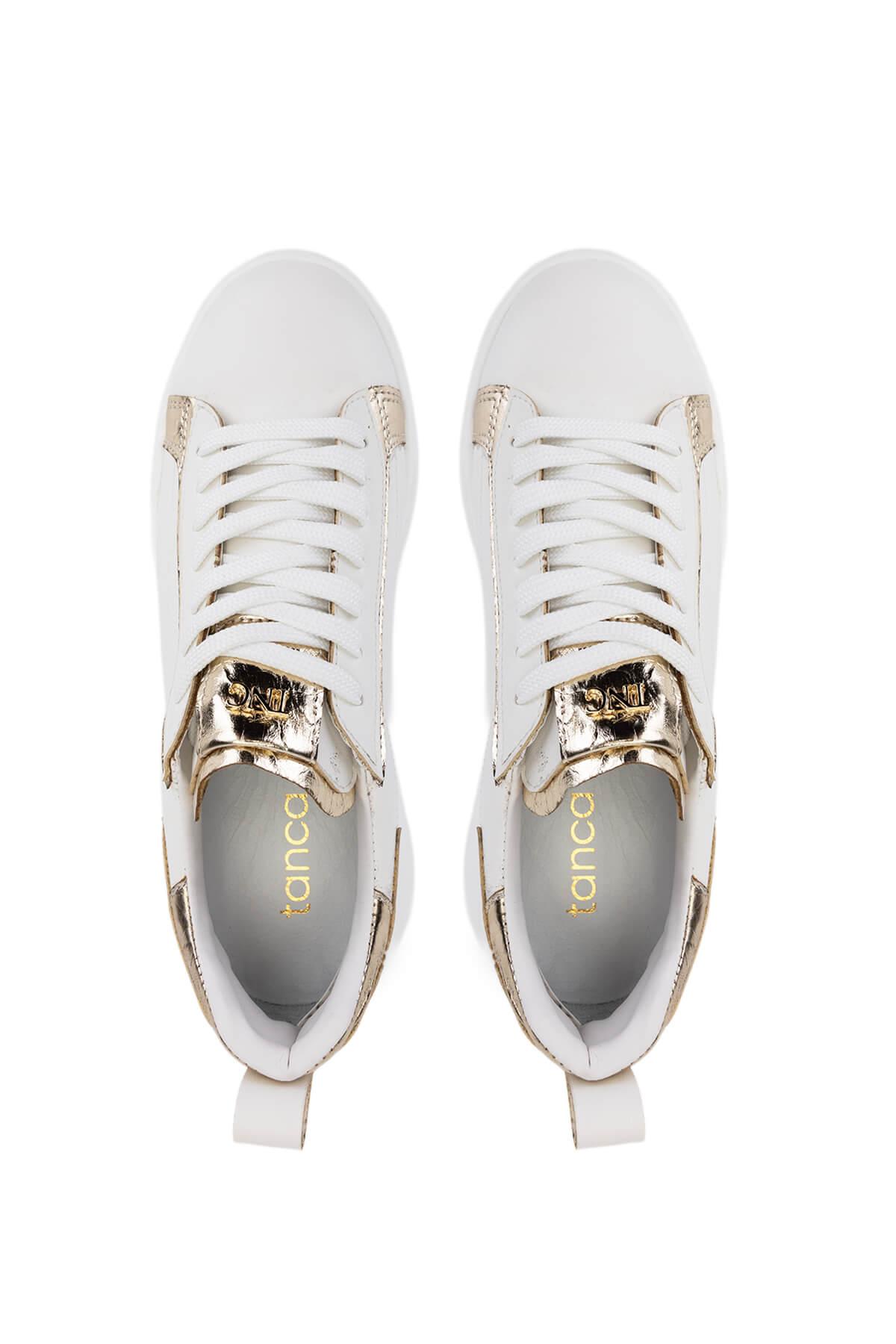 Tamer Tanca Kadın Suni Deri Beyaz Sneakers & Spor Ayakkabı