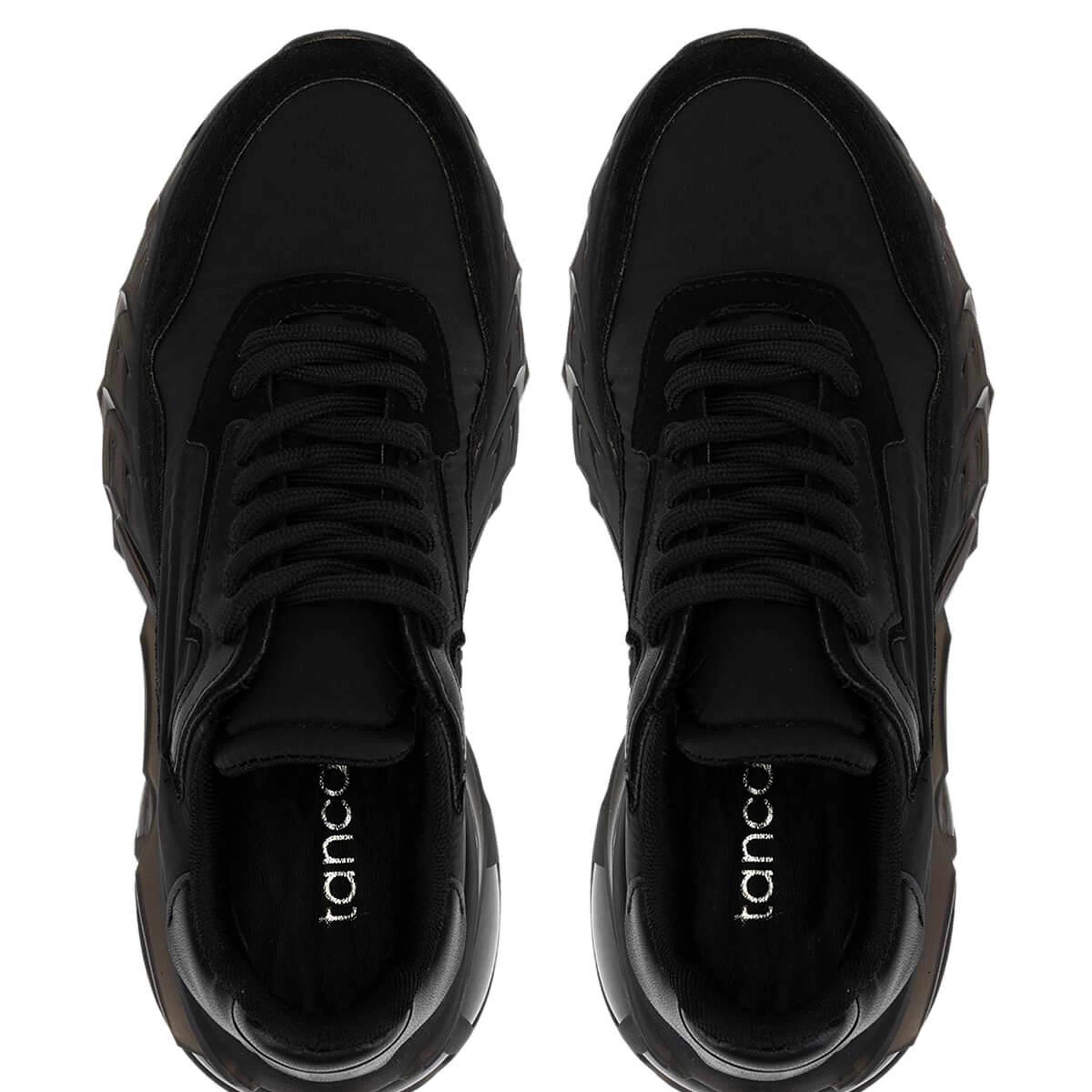 Tamer Tanca Kadın Suni Deri Siyah Sneakers & Spor Ayakkabı