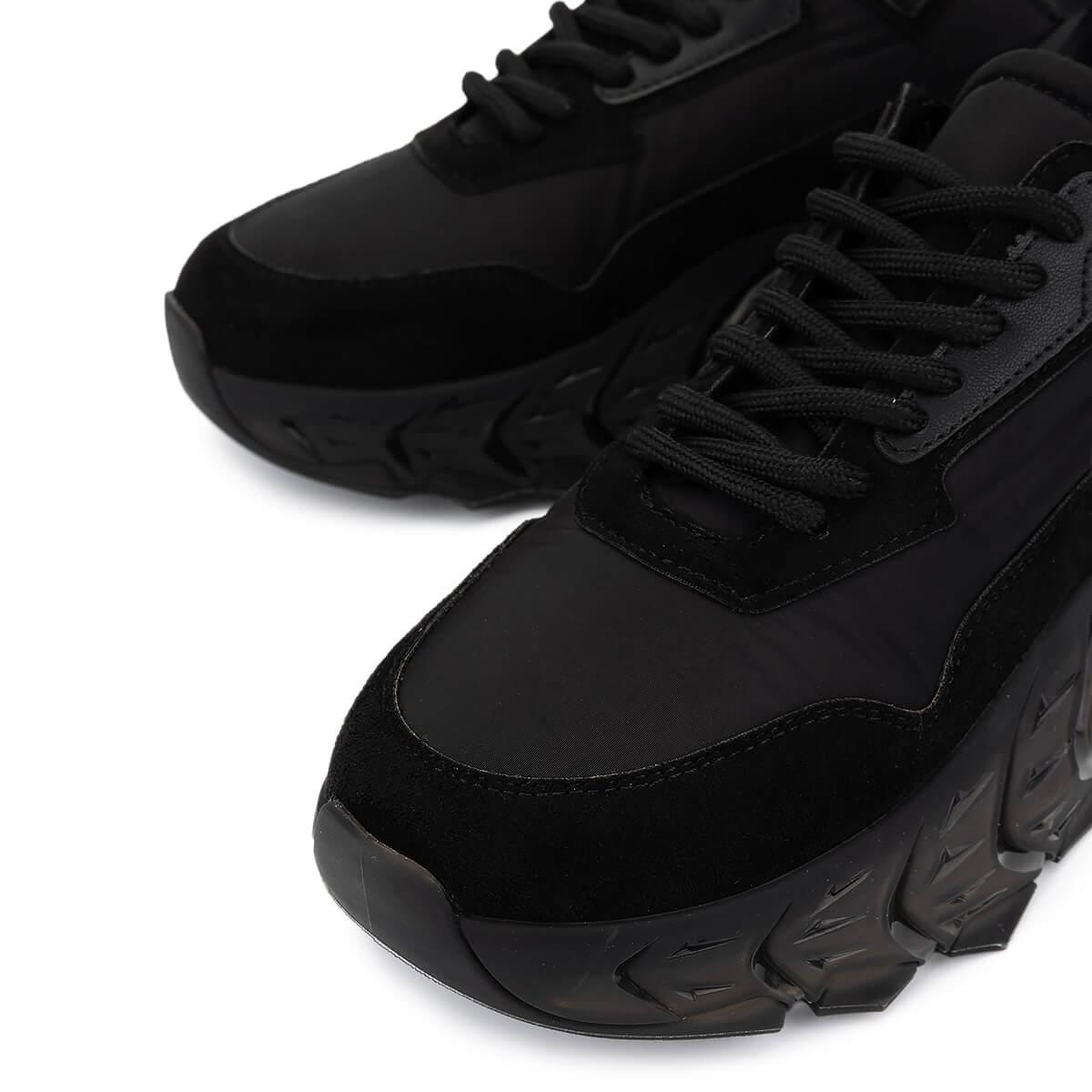 Tamer Tanca Kadın Suni Deri Siyah Sneakers & Spor Ayakkabı