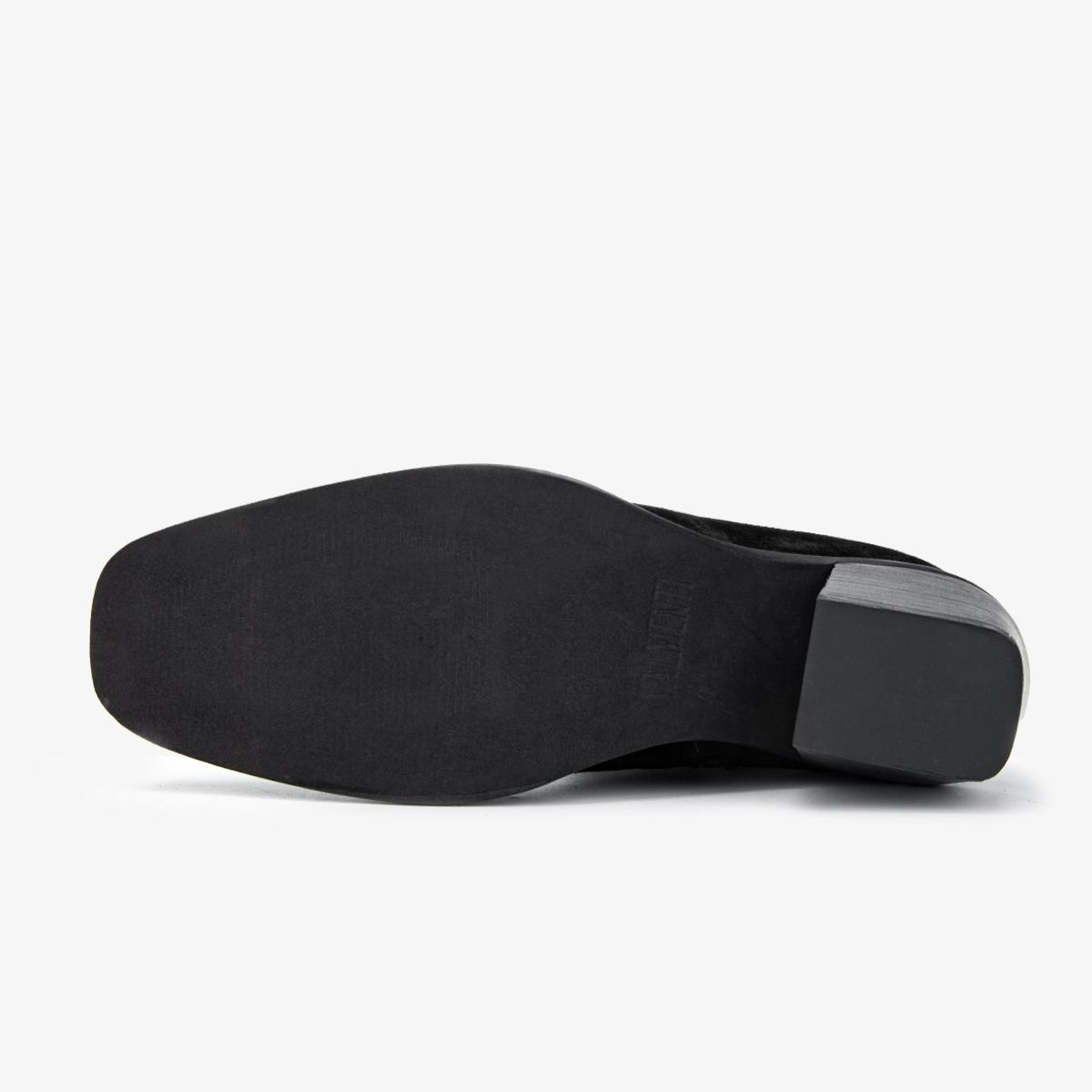 Valmenti Kadın Hakiki Deri Siyah Süet Topuklu Bot