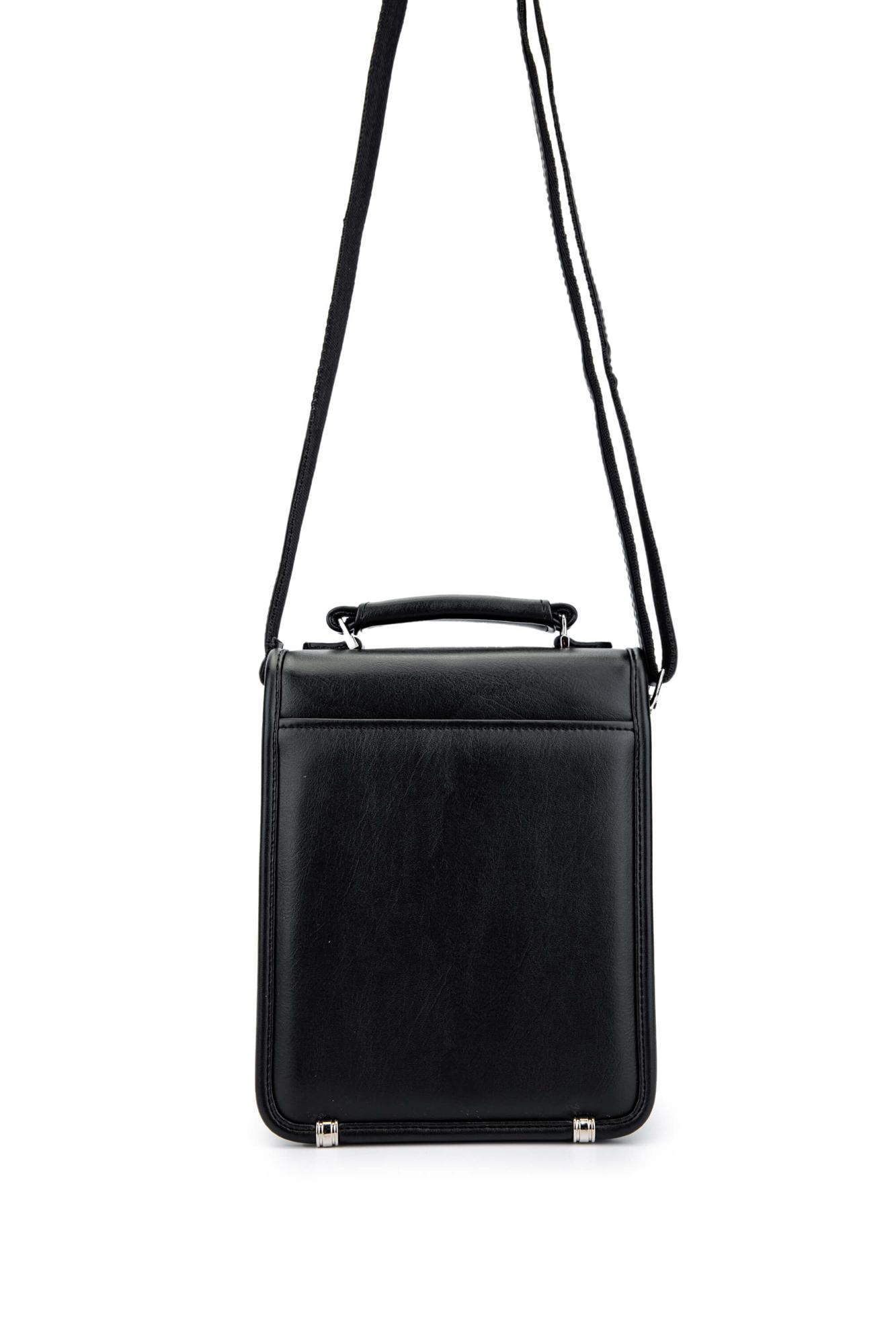 Tamer Tanca Erkek Vegan Siyah Postacı Çantası