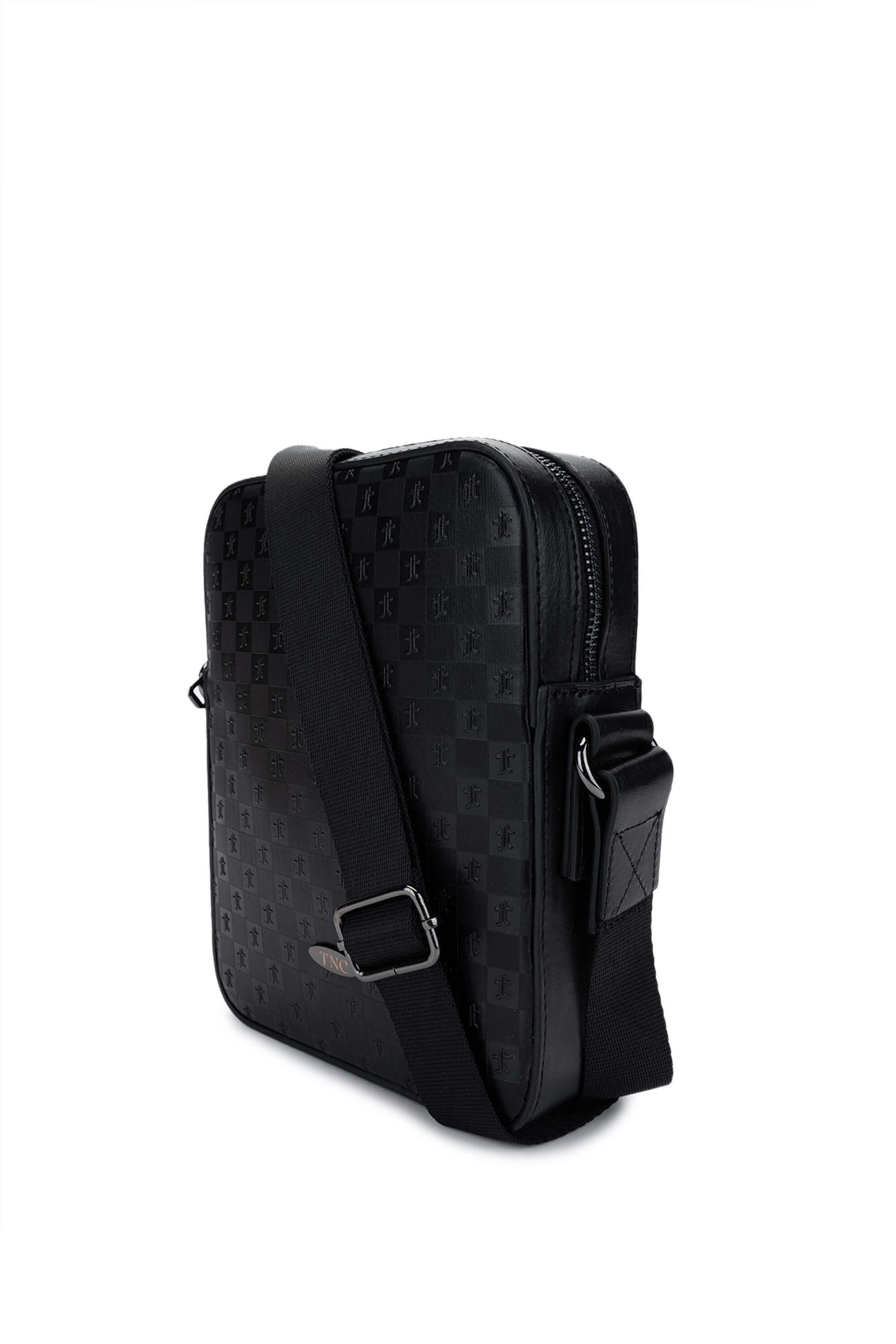 Tamer Tanca Erkek Vegan Siyah Postacı Çanta