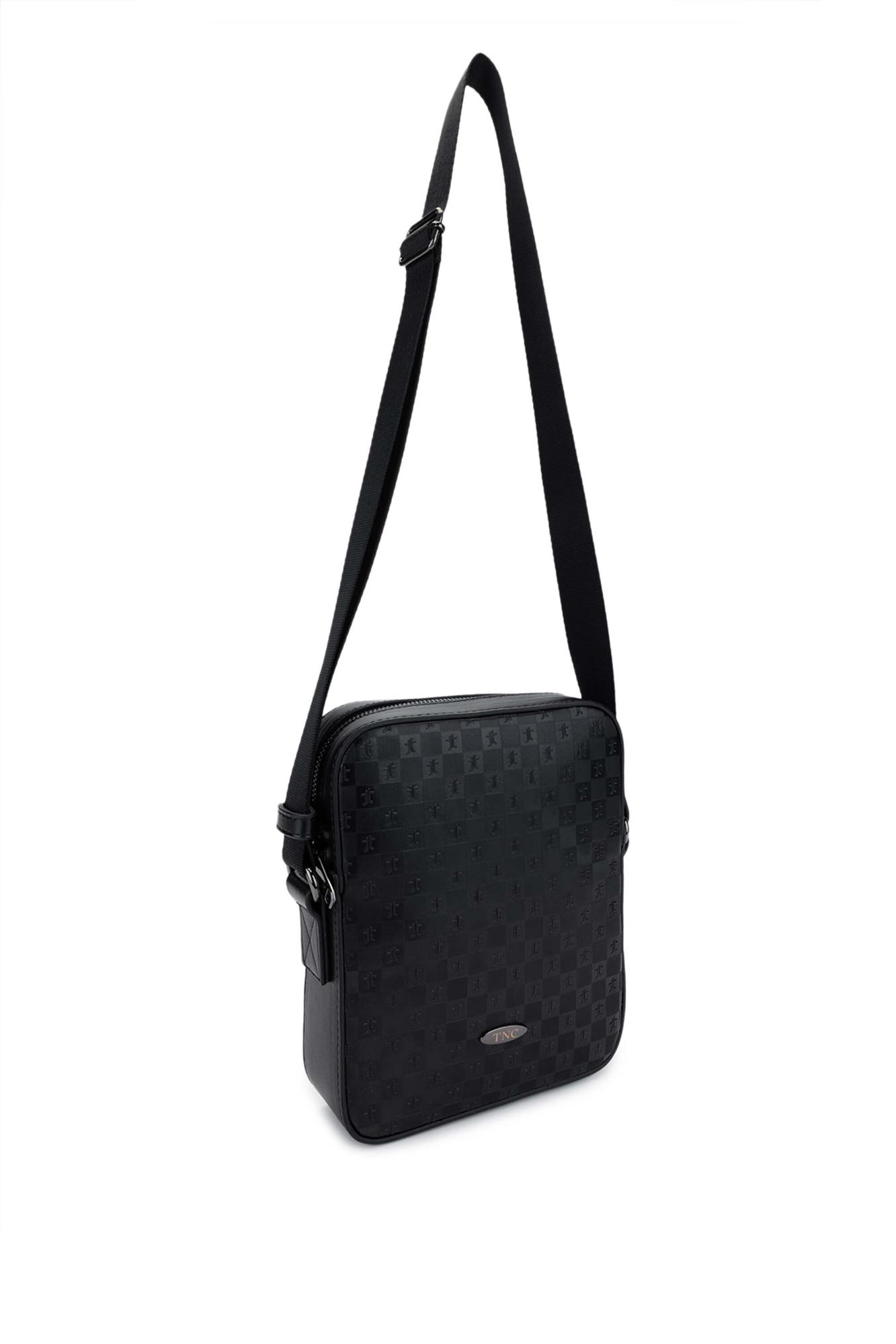 Tamer Tanca Erkek Vegan Siyah Postacı Çanta