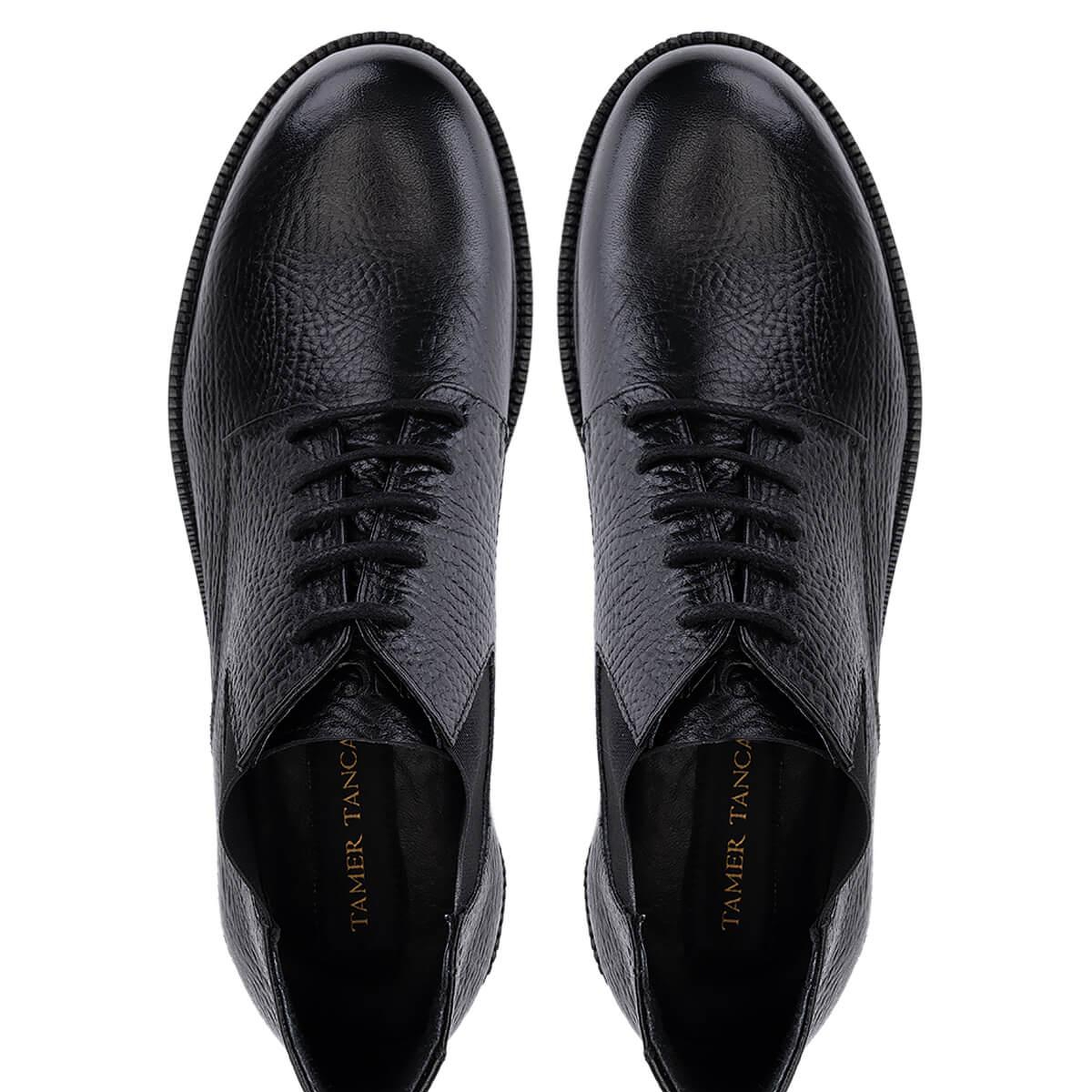 Tamer Tanca Erkek Hakiki Deri Siyah Klasik Bot