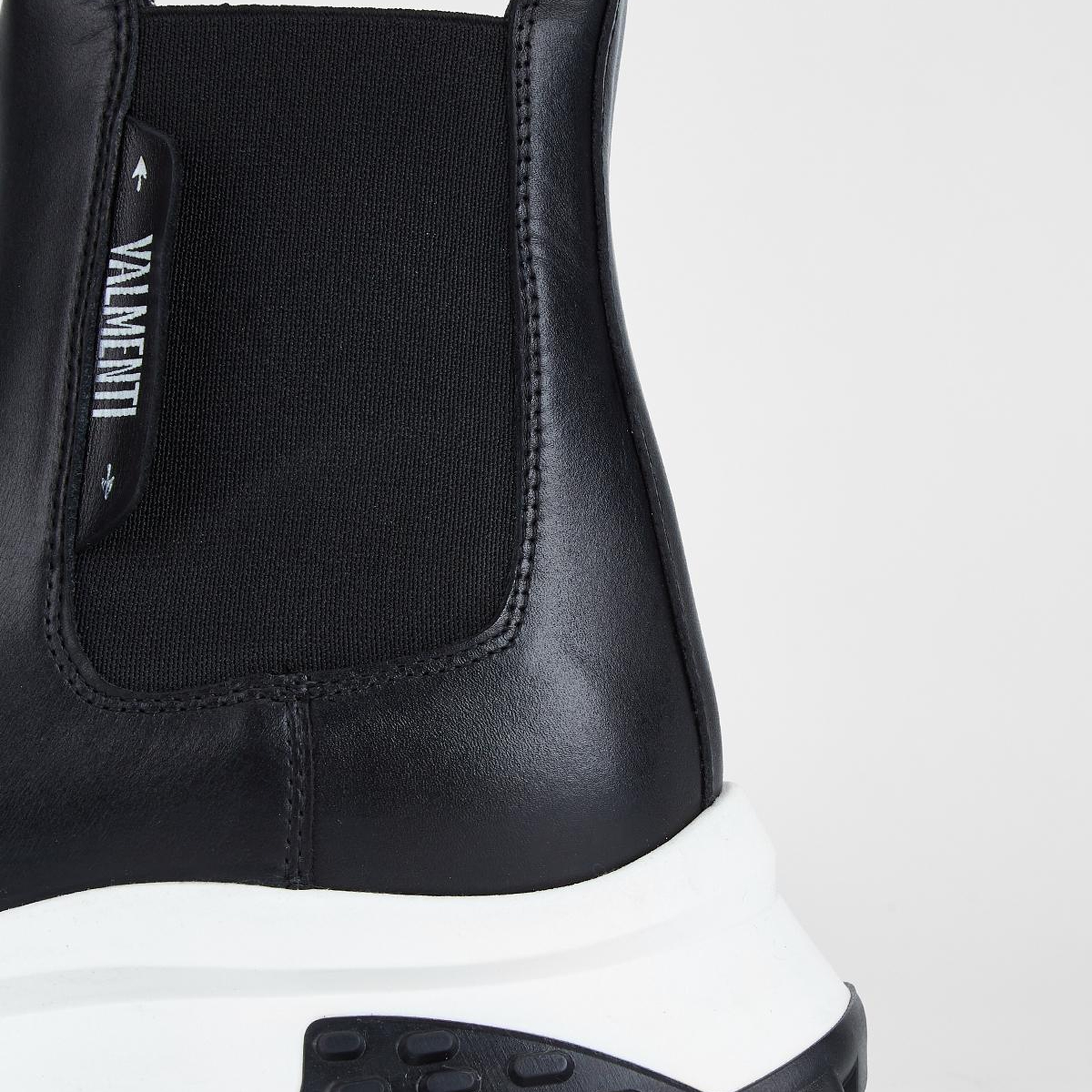 Valmenti Kadın Hakiki Deri Siyah Düz Bot