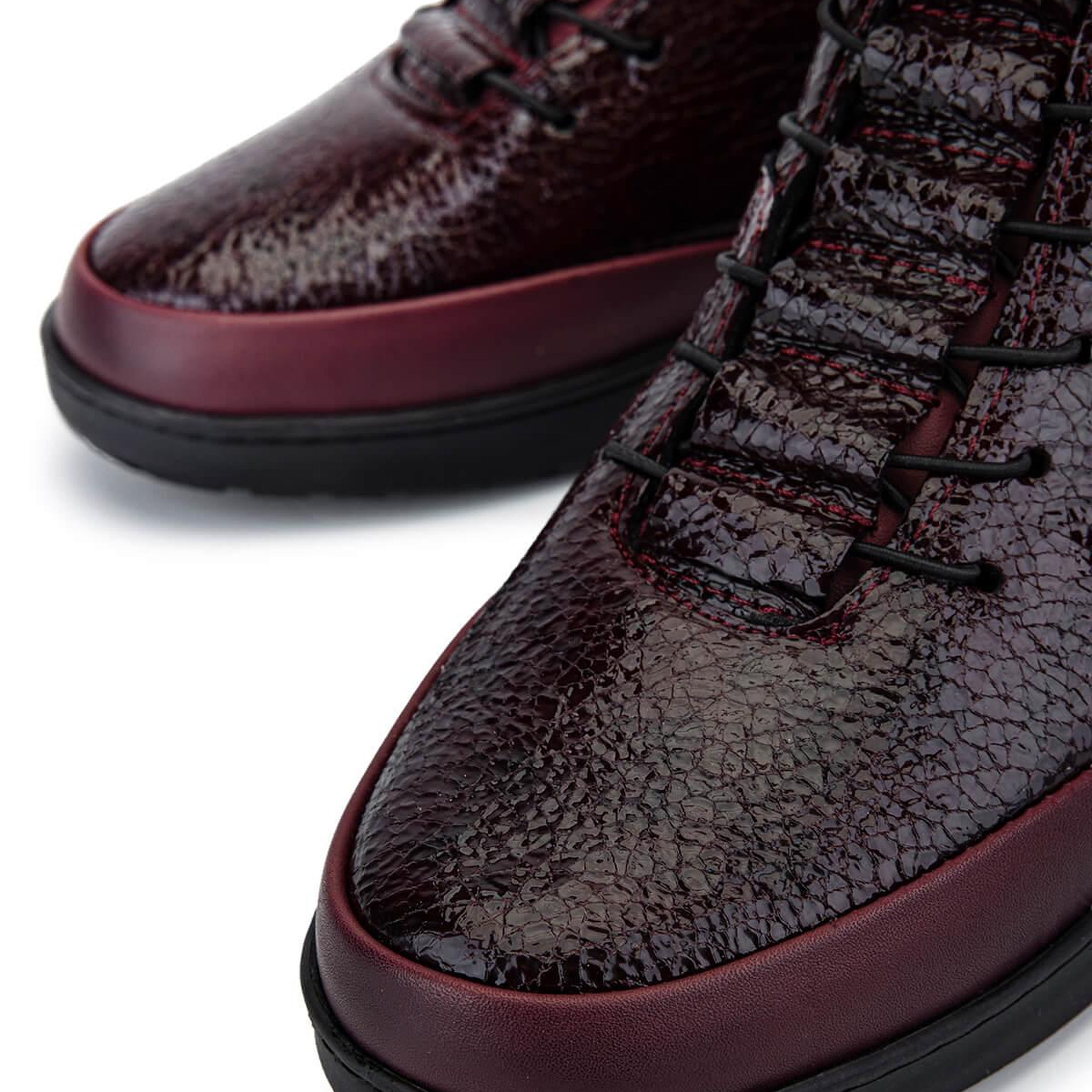 Tamer Tanca Kadın Hakiki Deri Bordo Bot