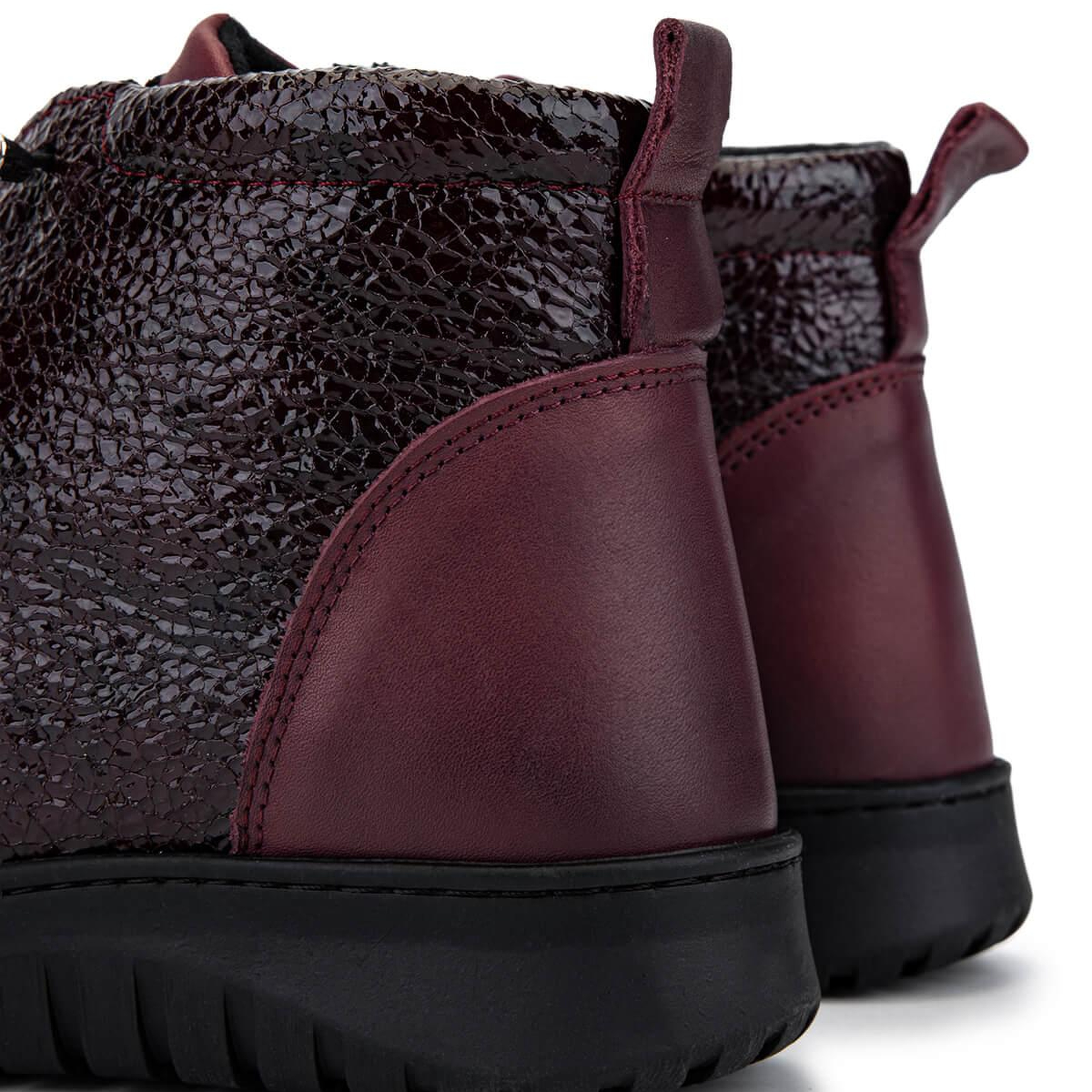 Tamer Tanca Kadın Hakiki Deri Bordo Bot