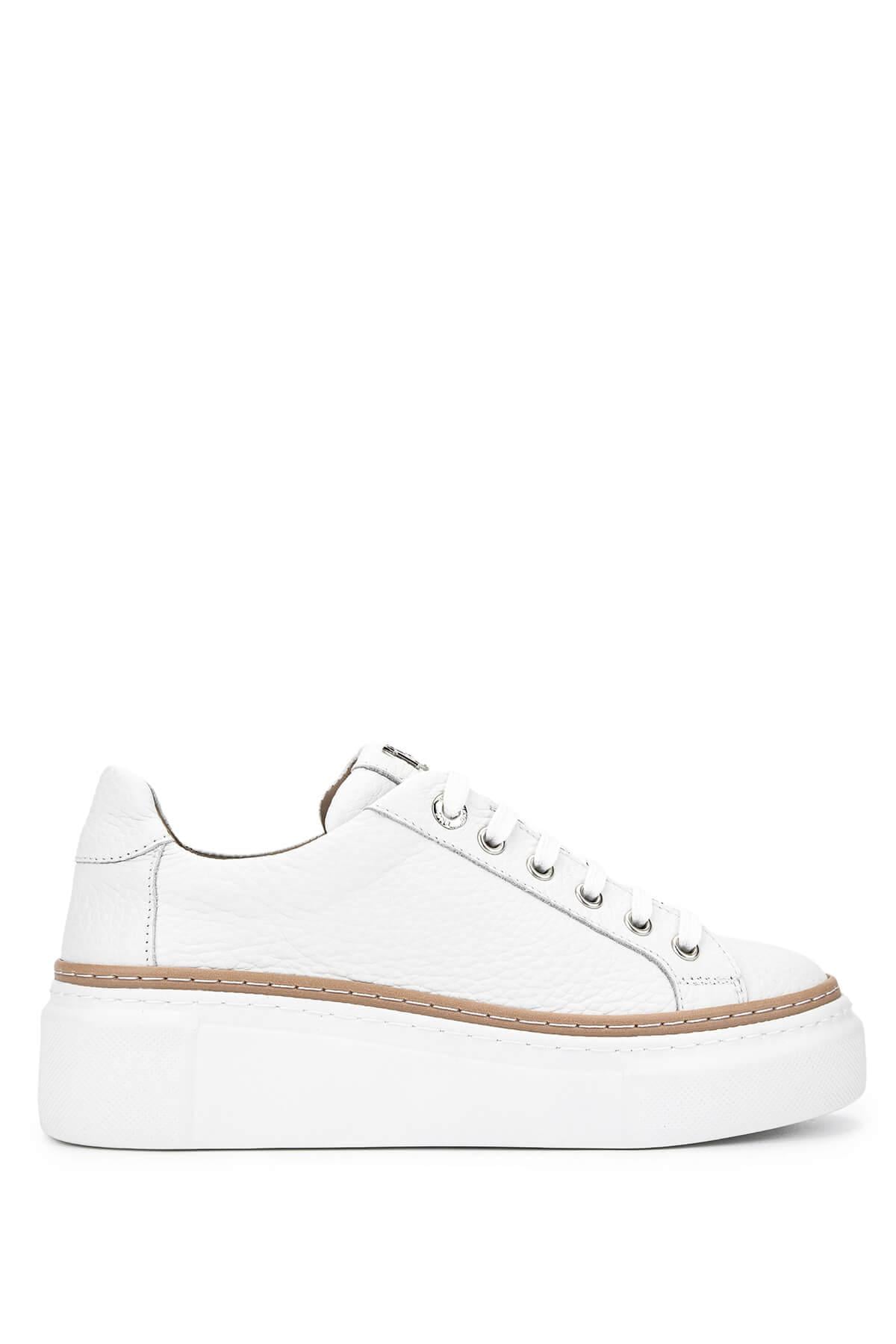 Tamer Tanca Kadın Hakiki Deri Beyaz Sneakers & Spor Ayakkabı