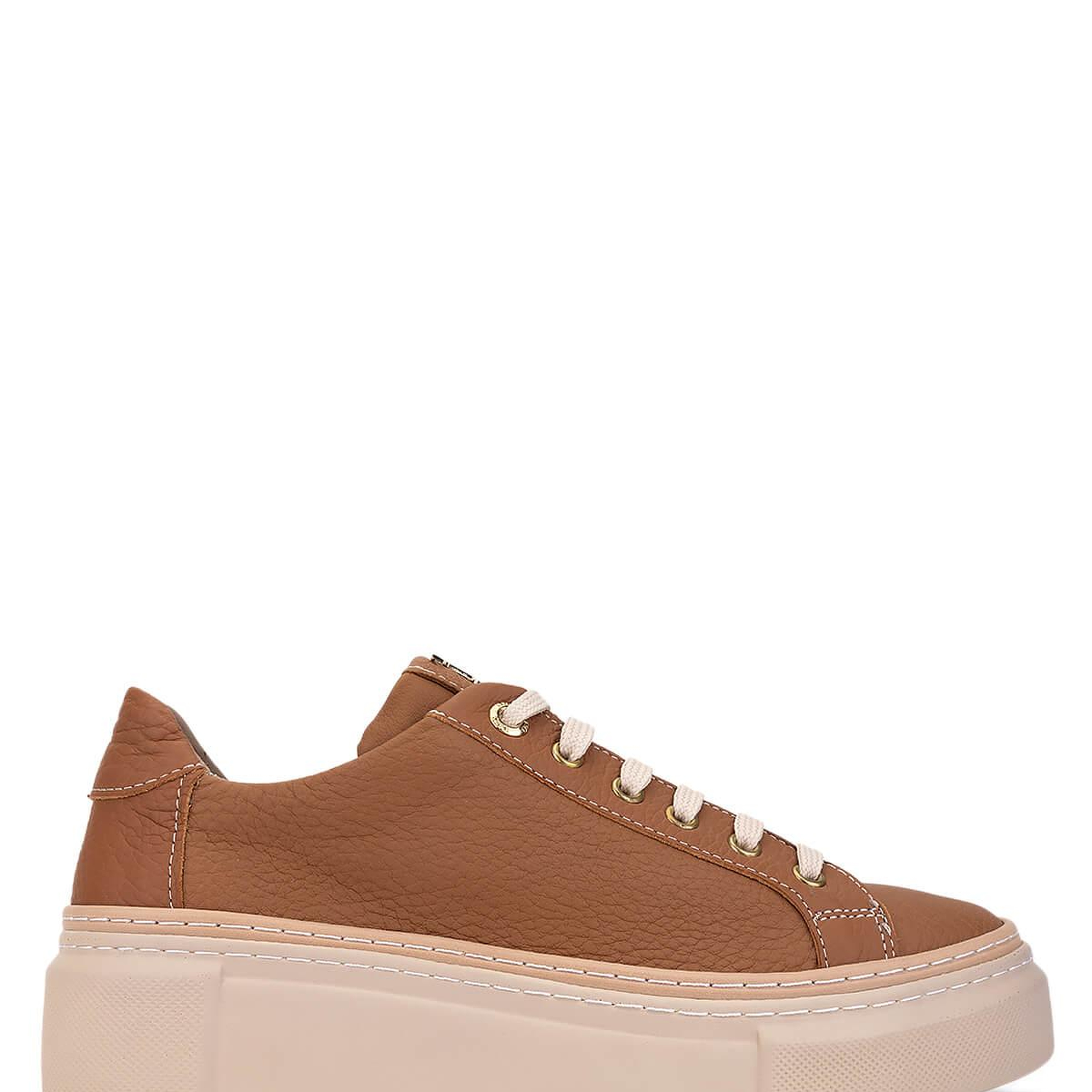 Tamer Tanca Kadın Hakiki Deri Taba Floter Sneakers & Spor Ayakkabı