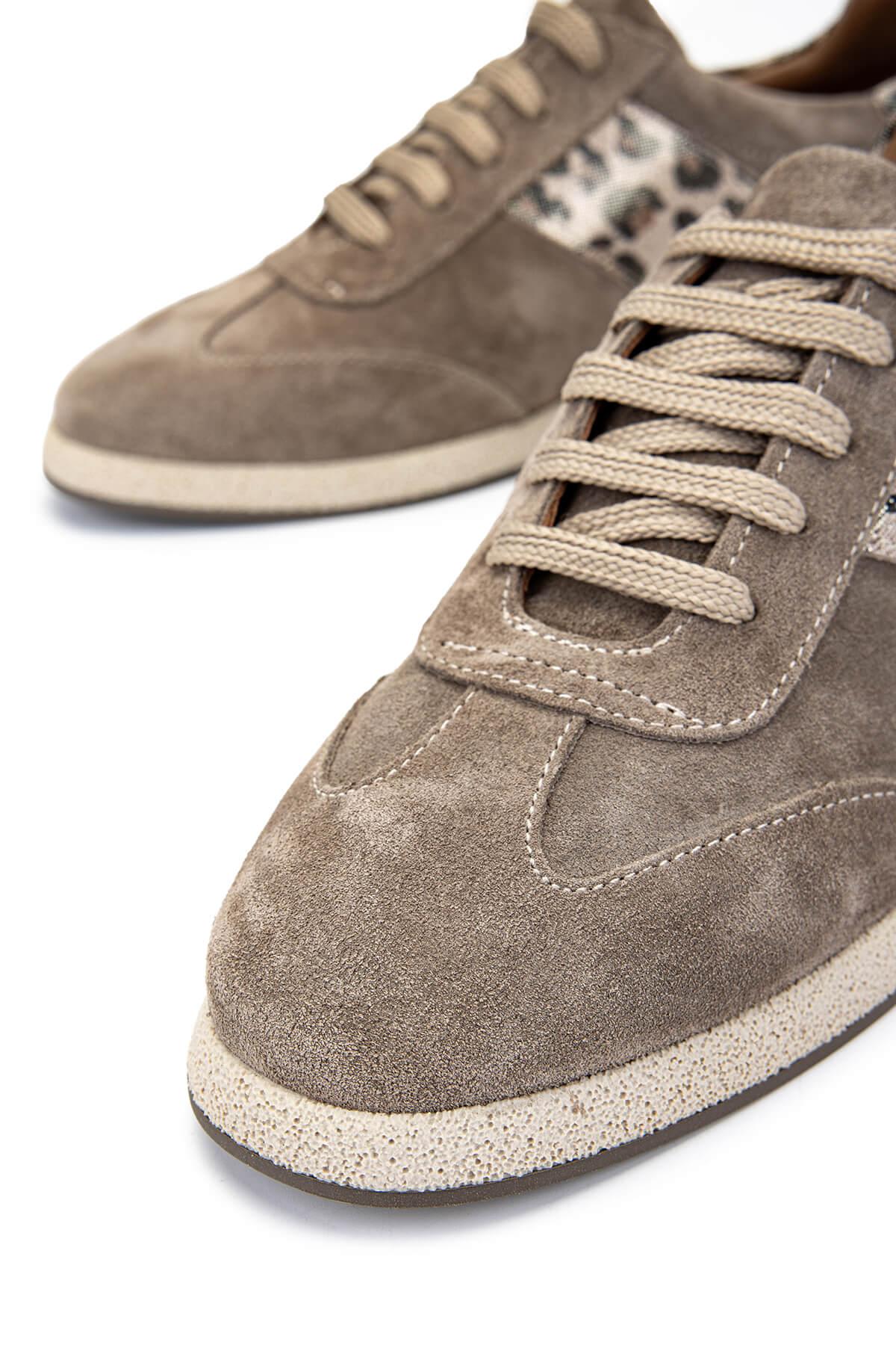 Tamer Tanca Kadın Hakiki Deri Bej Sneakers & Spor Ayakkabı