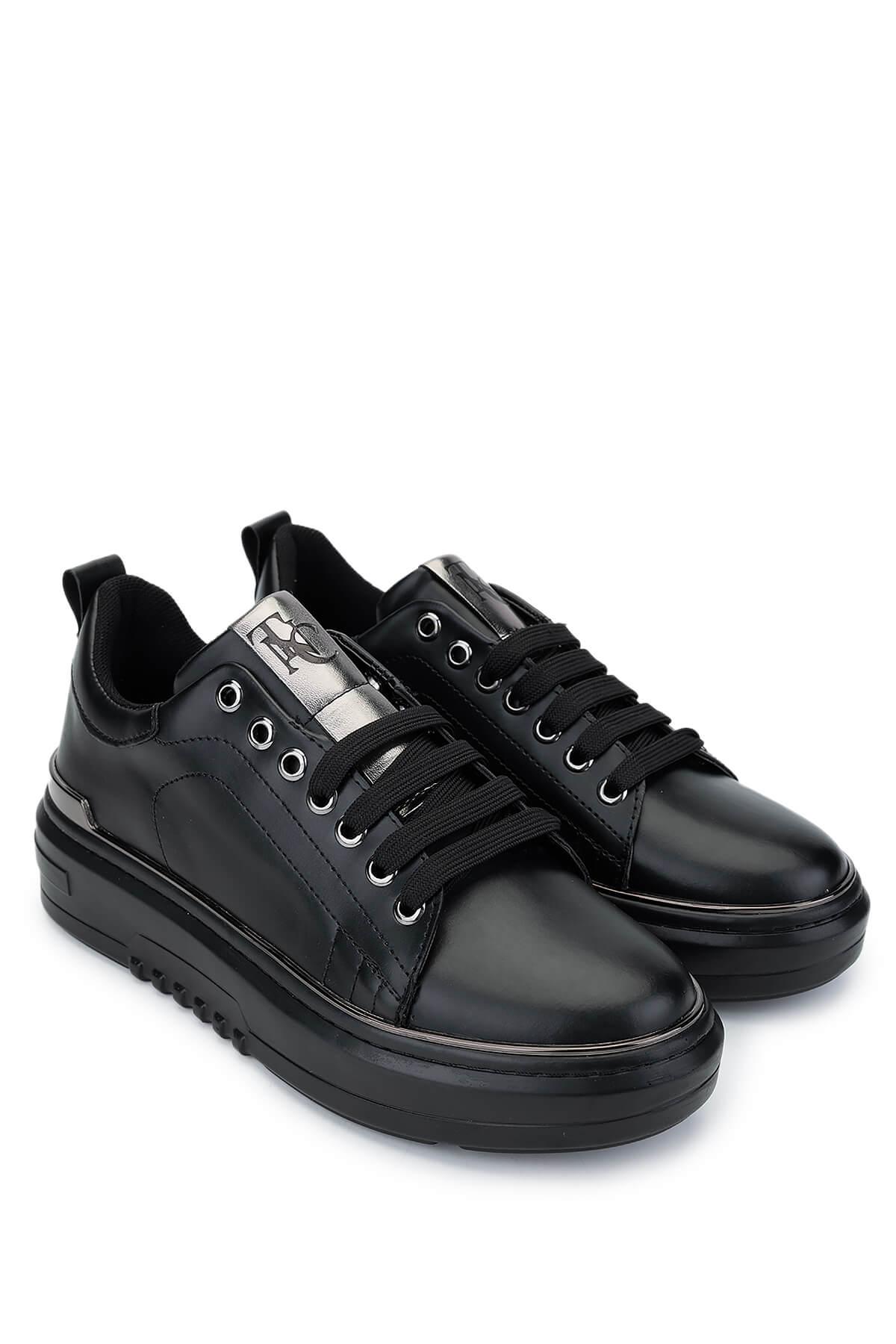 Tamer Tanca Kadın Vegan Siyah Sneakers & Spor Ayakkabı