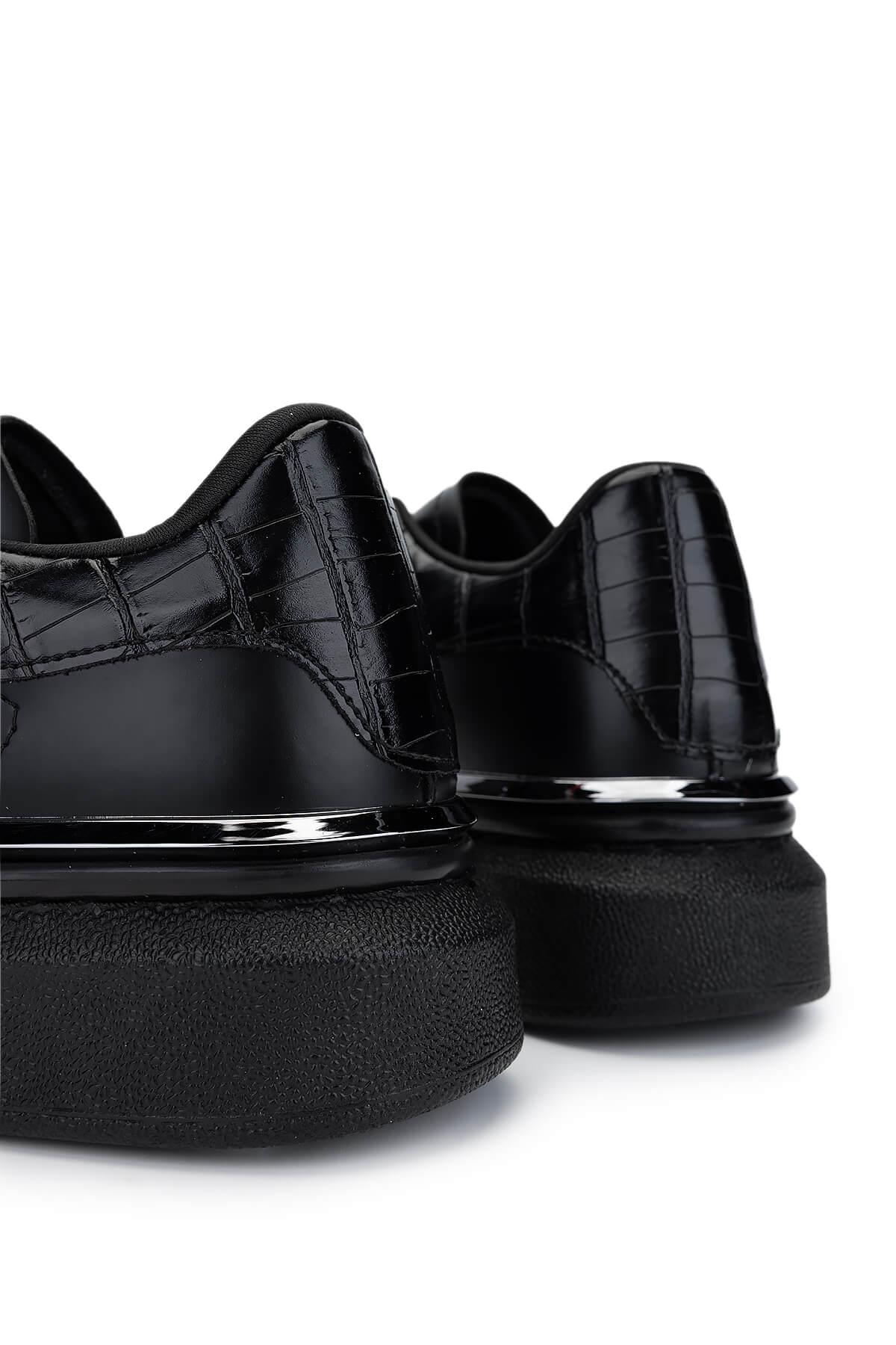 Tamer Tanca Kadın Vegan Siyah Sneakers & Spor Ayakkabı