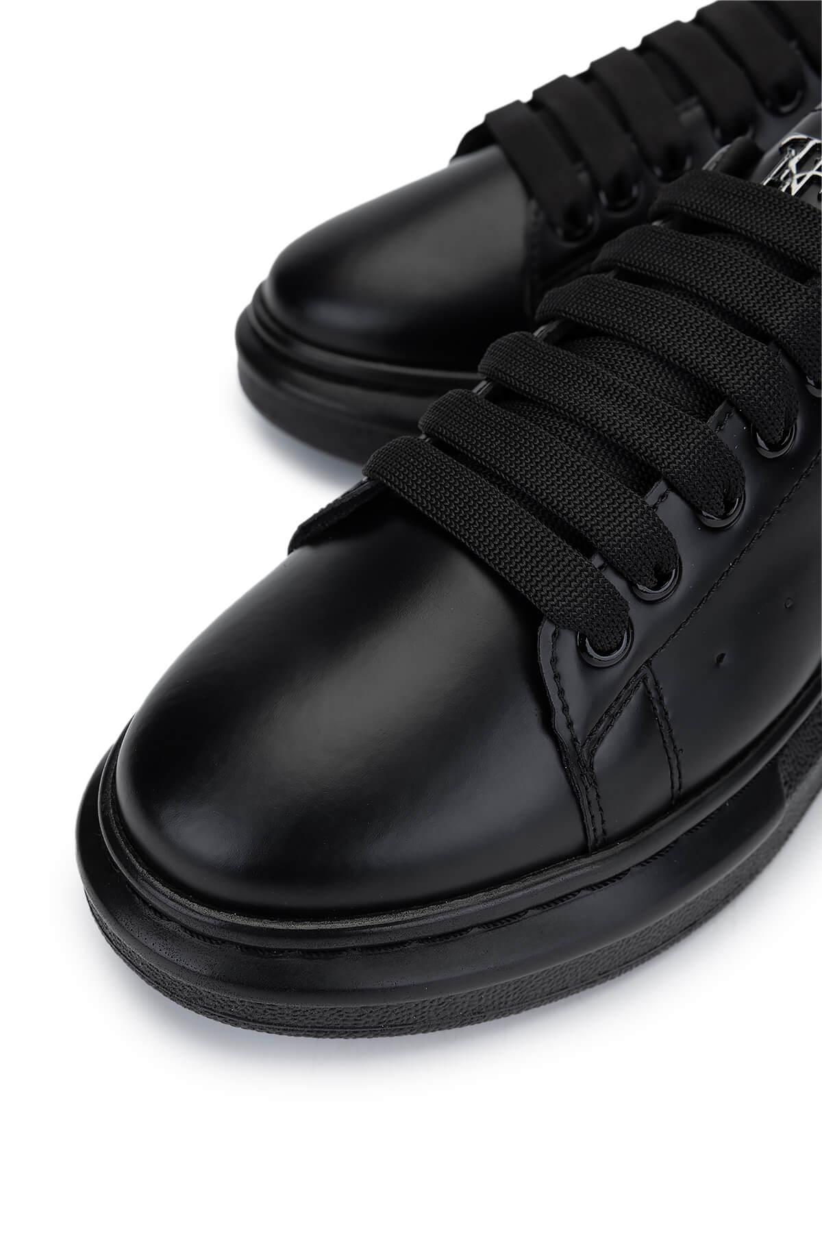 Tamer Tanca Kadın Vegan Siyah Sneakers & Spor Ayakkabı