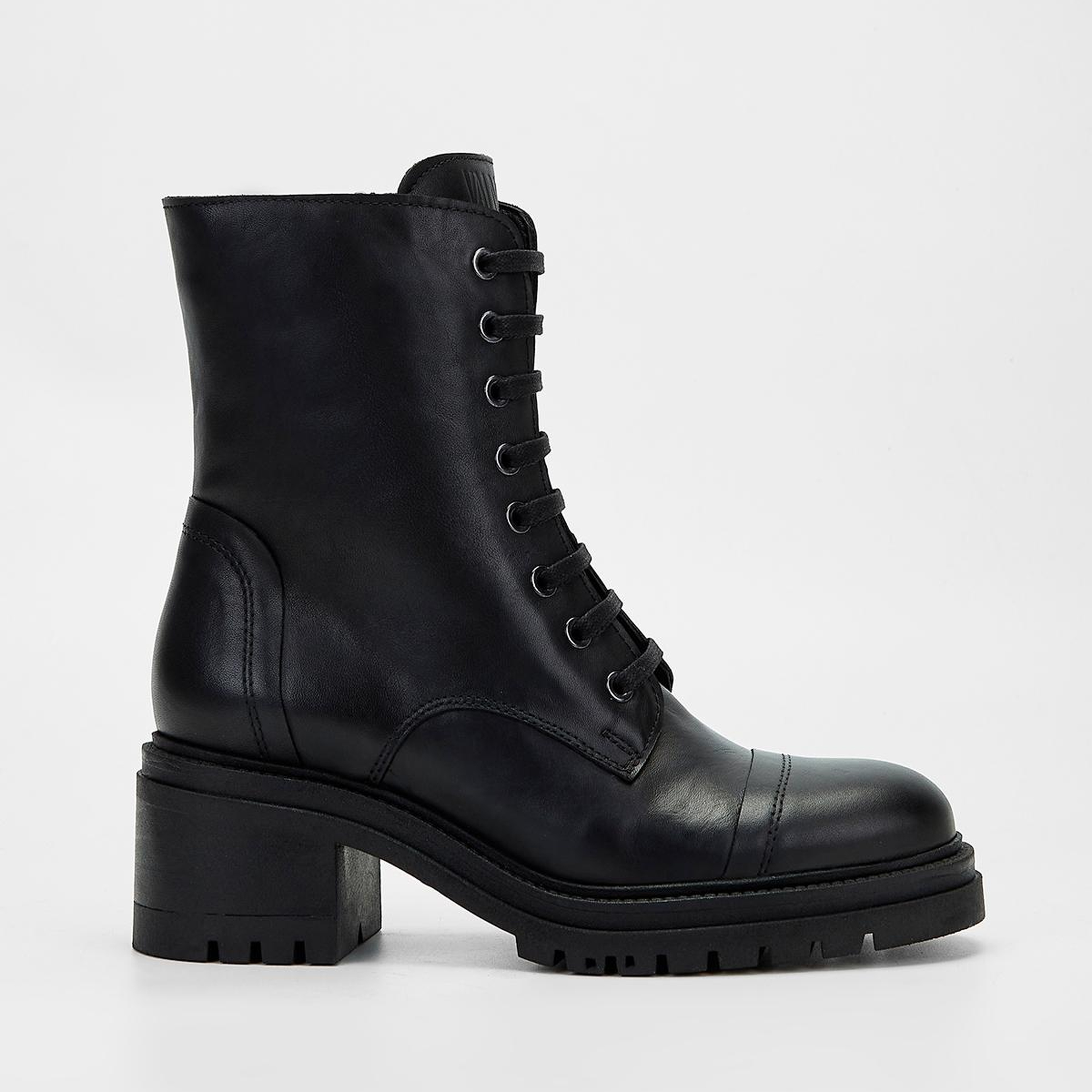 Valmenti Kadın Hakiki Deri Siyah Topuklu Bot